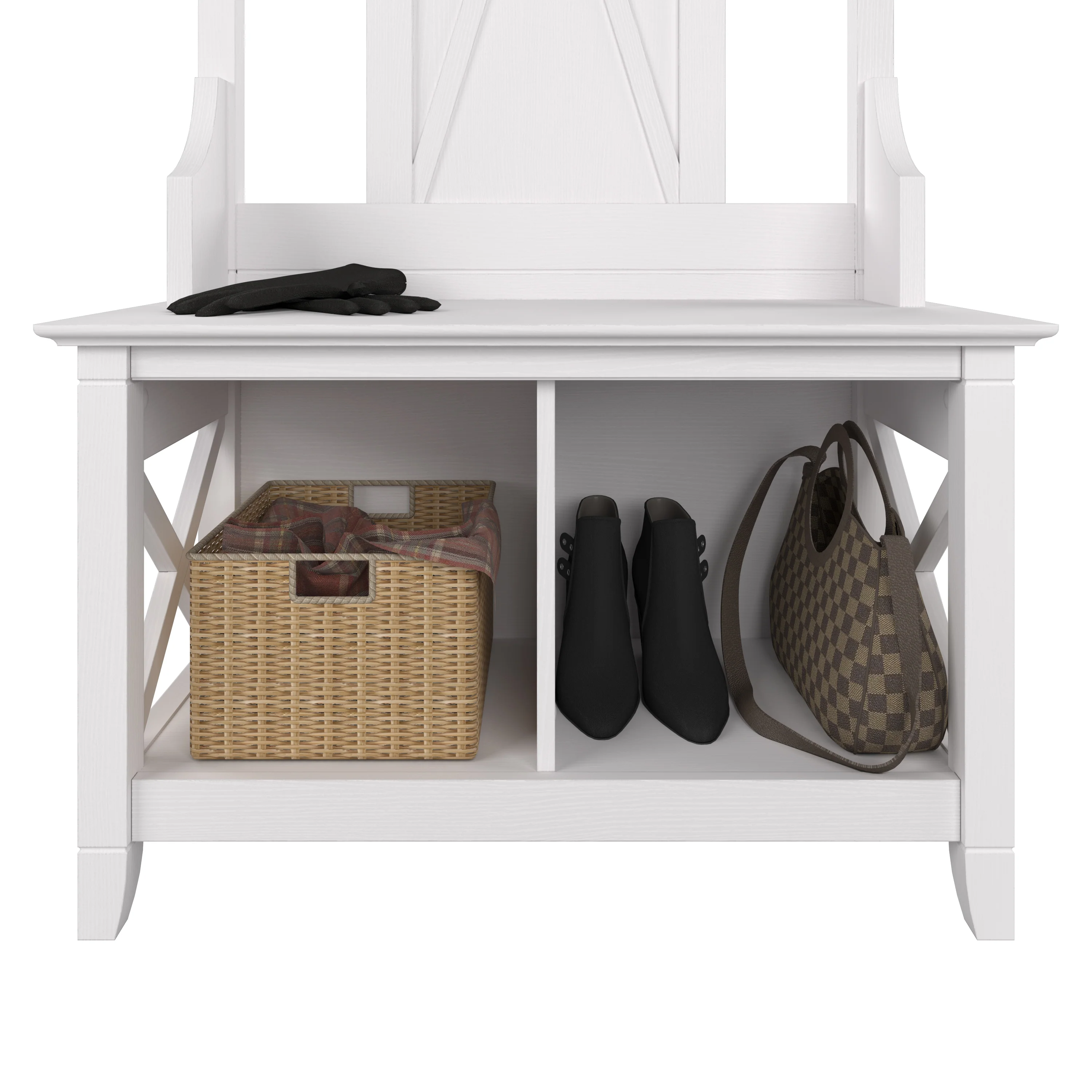 Key West Hall Tree with Shoe Storage Bench