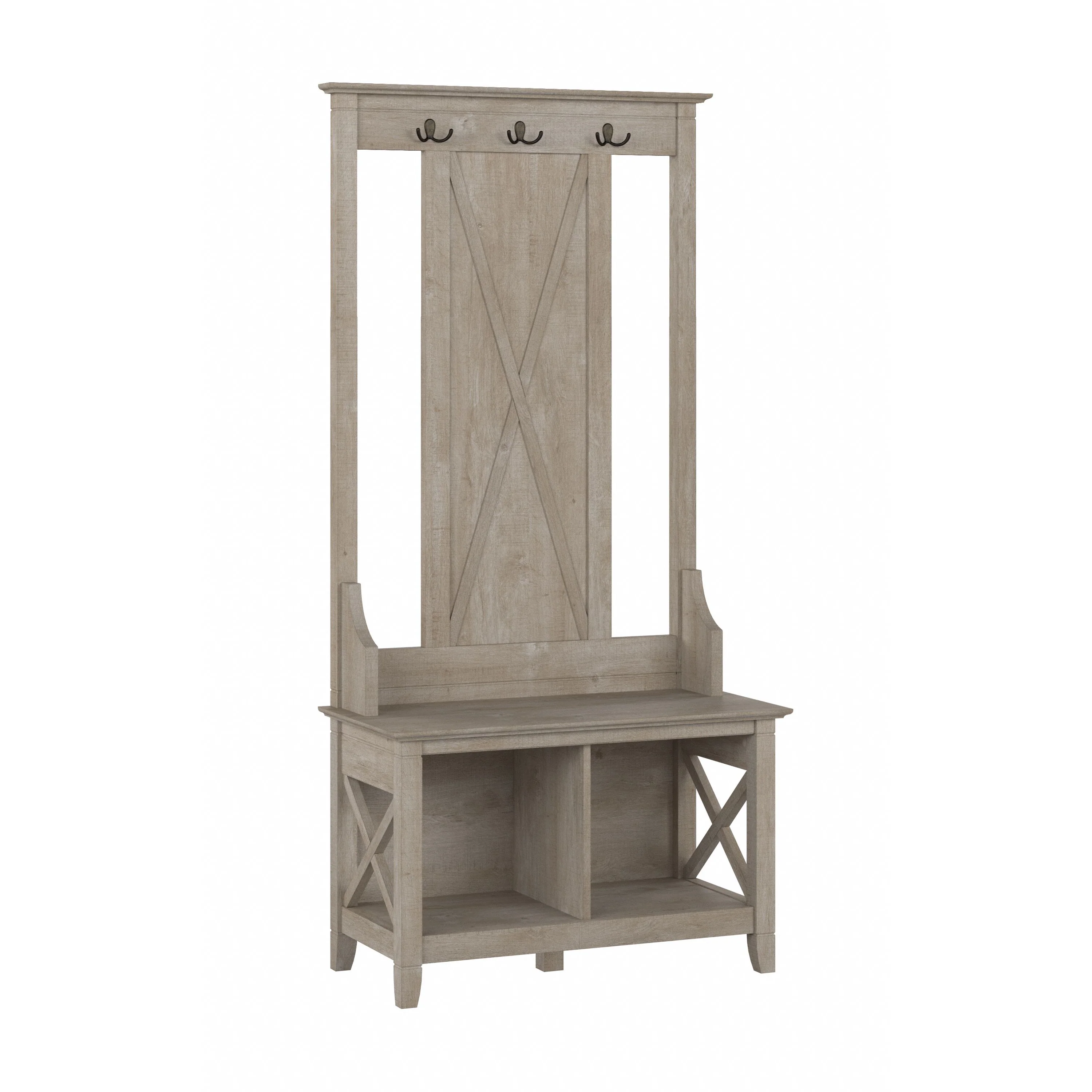 Key West Hall Tree with Shoe Storage Bench