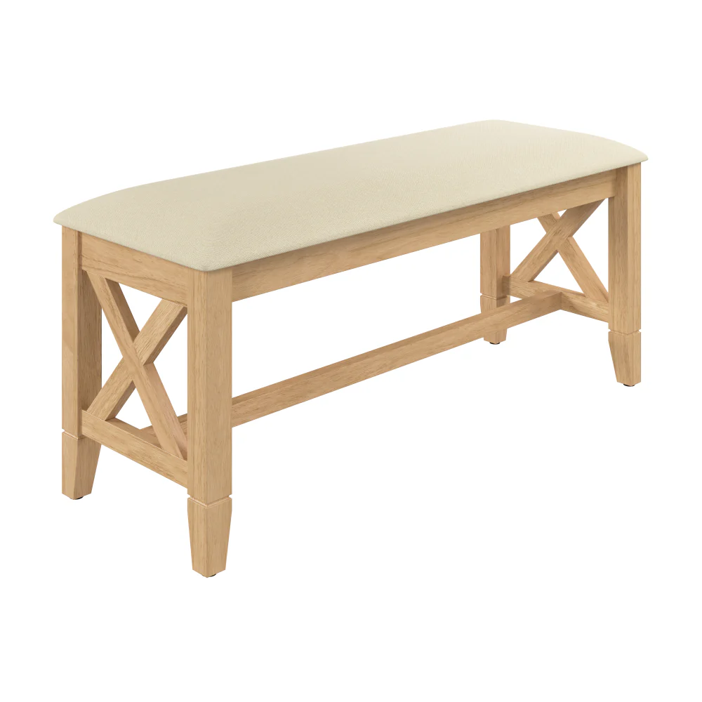 Bush Home Key West 44W Upholstered Dining Bench