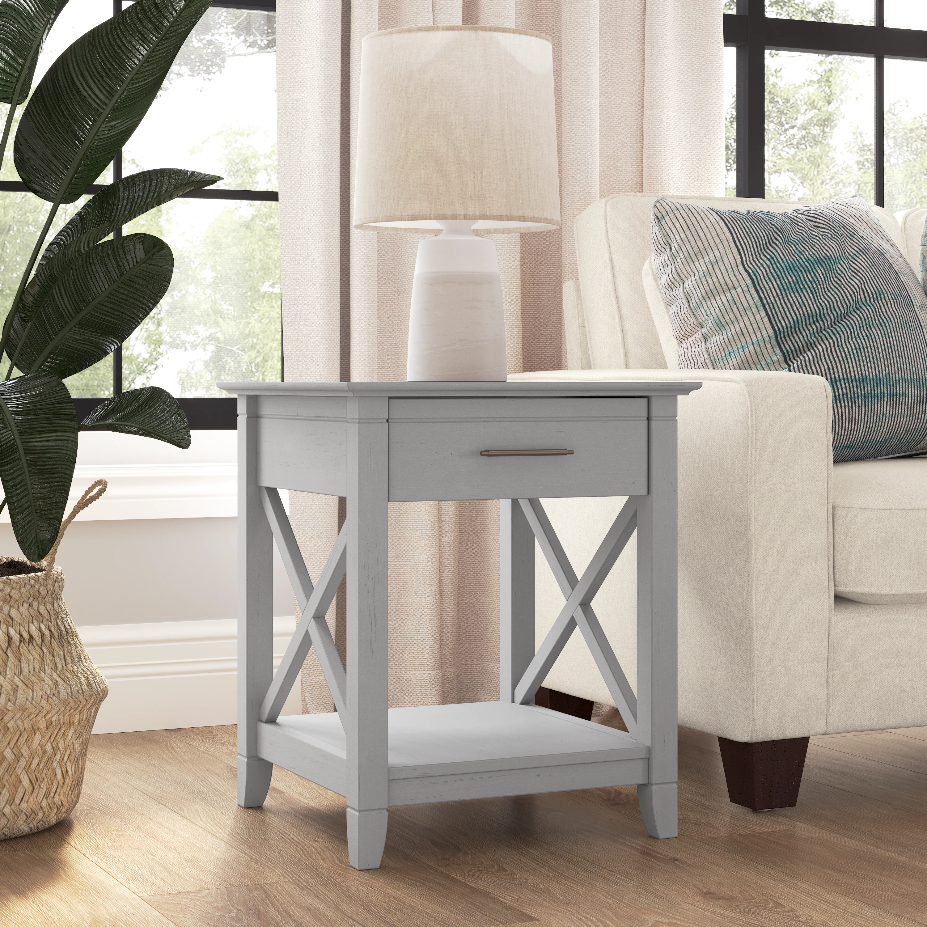 Key West End Table with Storage