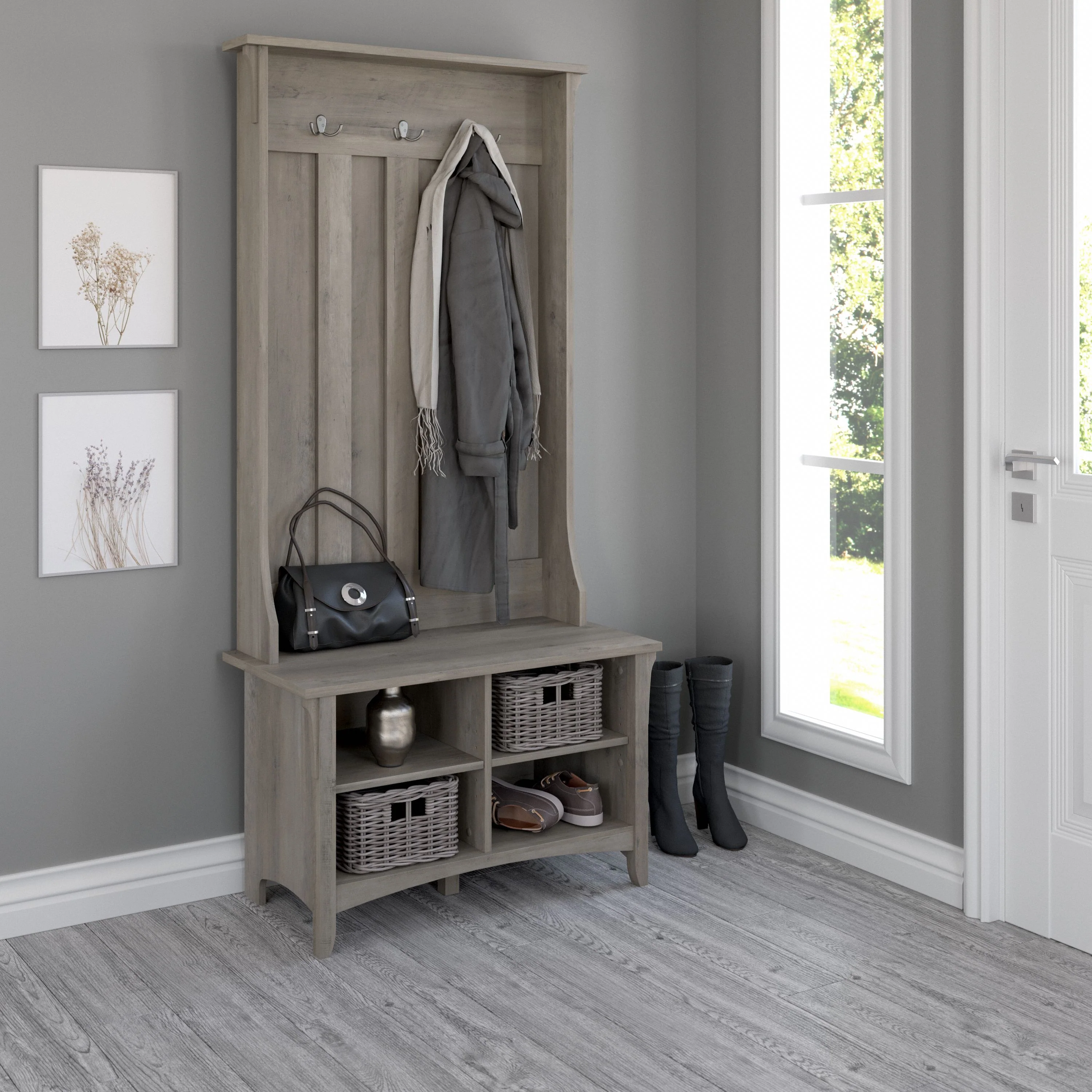 Salinas Hall Tree with Shoe Storage Bench