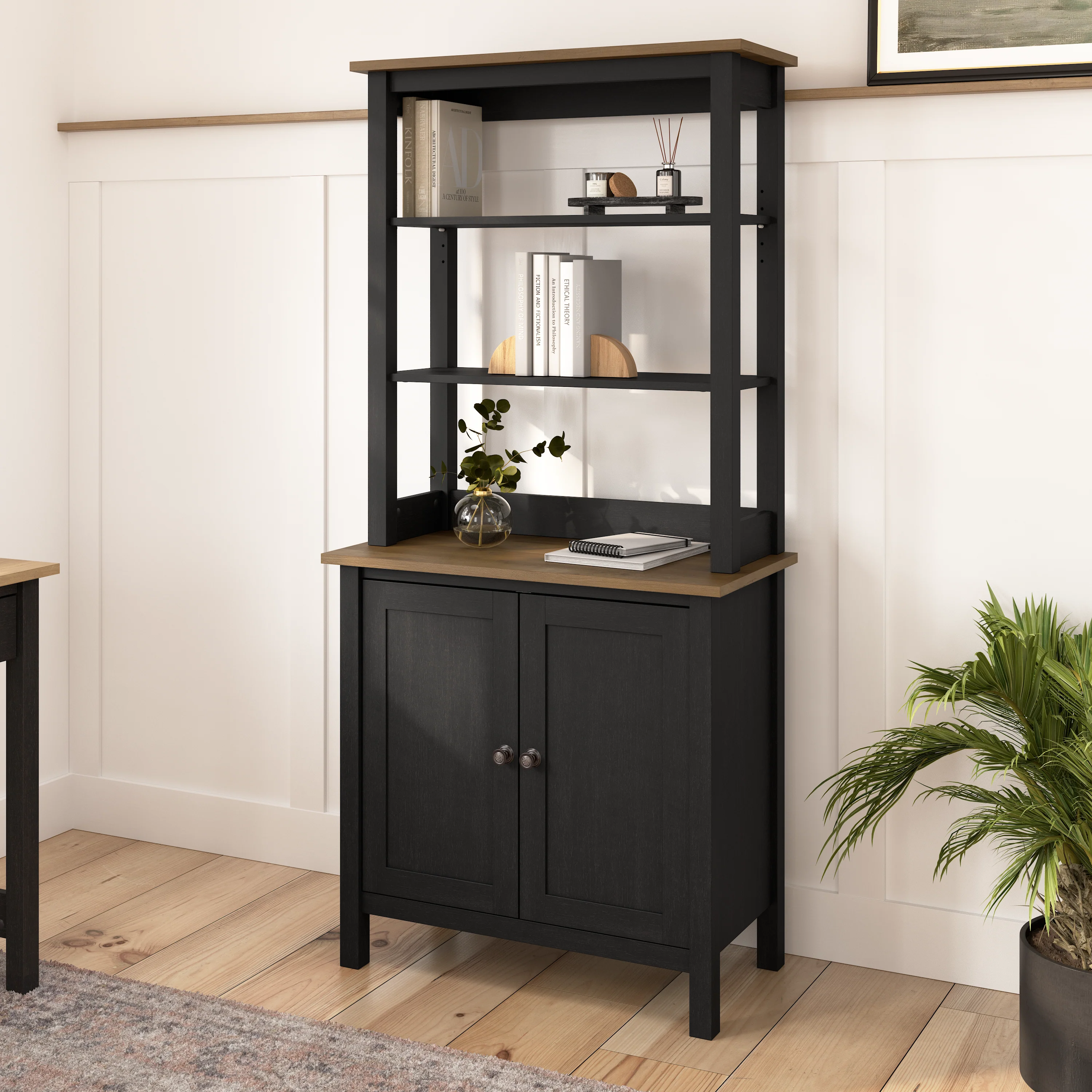 Mayfield 5 Shelf Bookcase with Doors