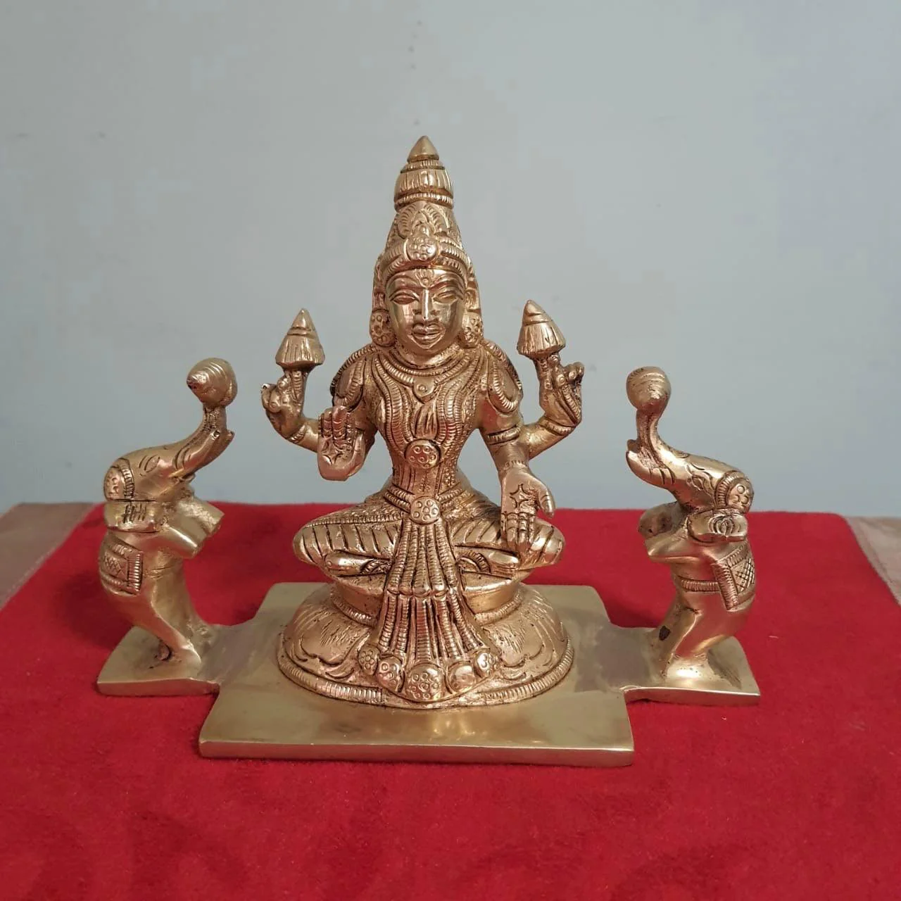 5 Inches Ashtalakshmi Brass Idol - Decorative Figurine