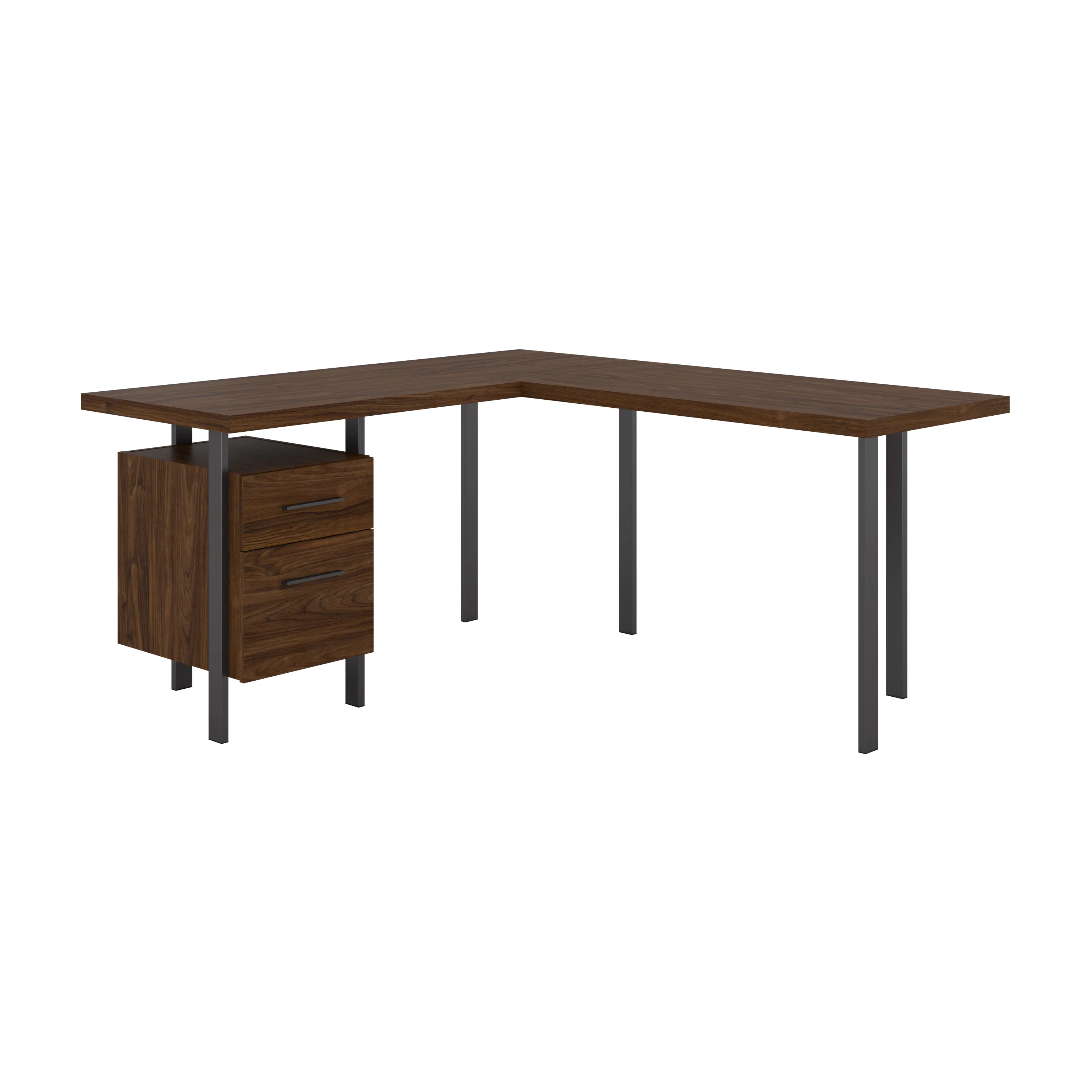 Architect 60W L Shaped Desk with Drawers