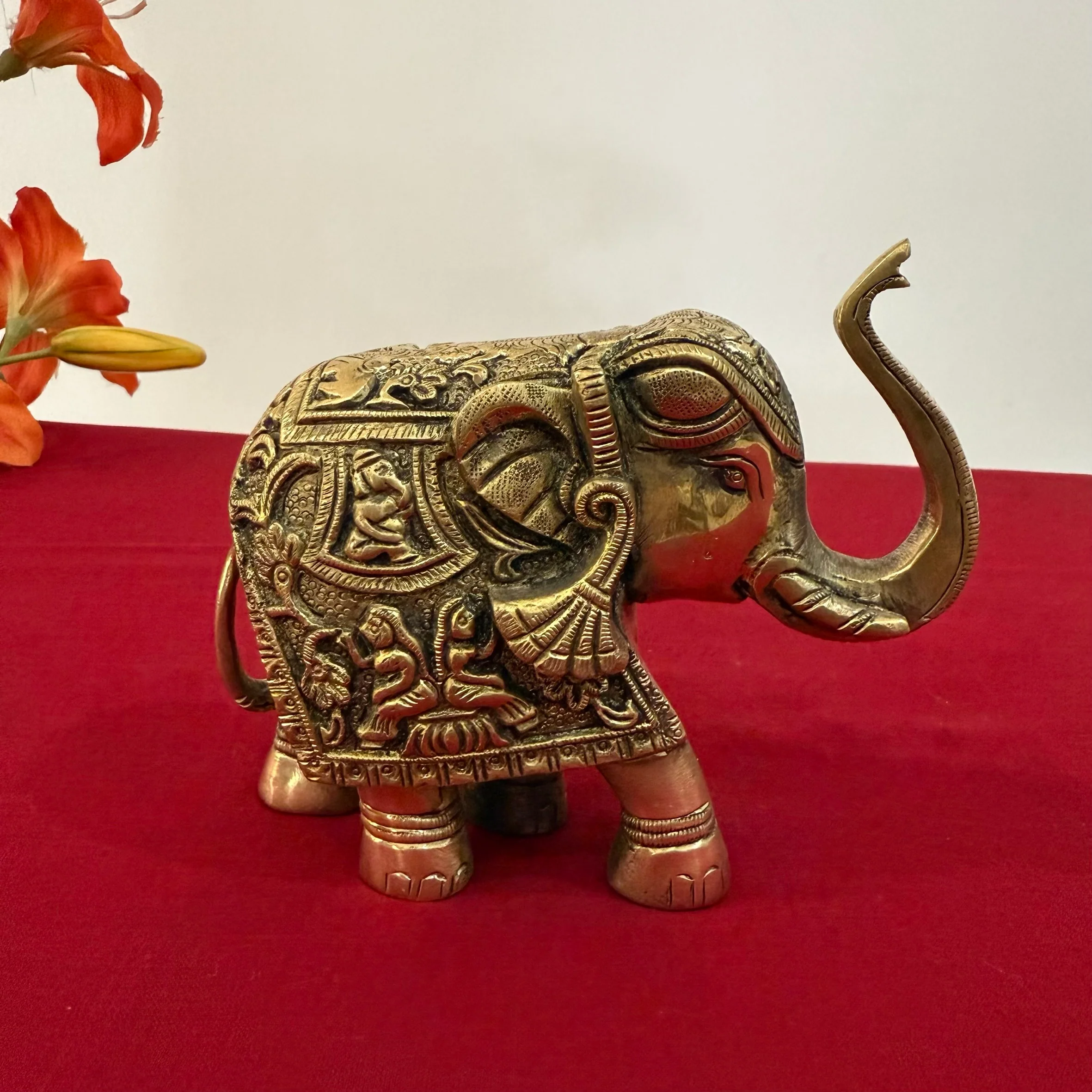 Brass Elephant (Set of 2) Table Decor