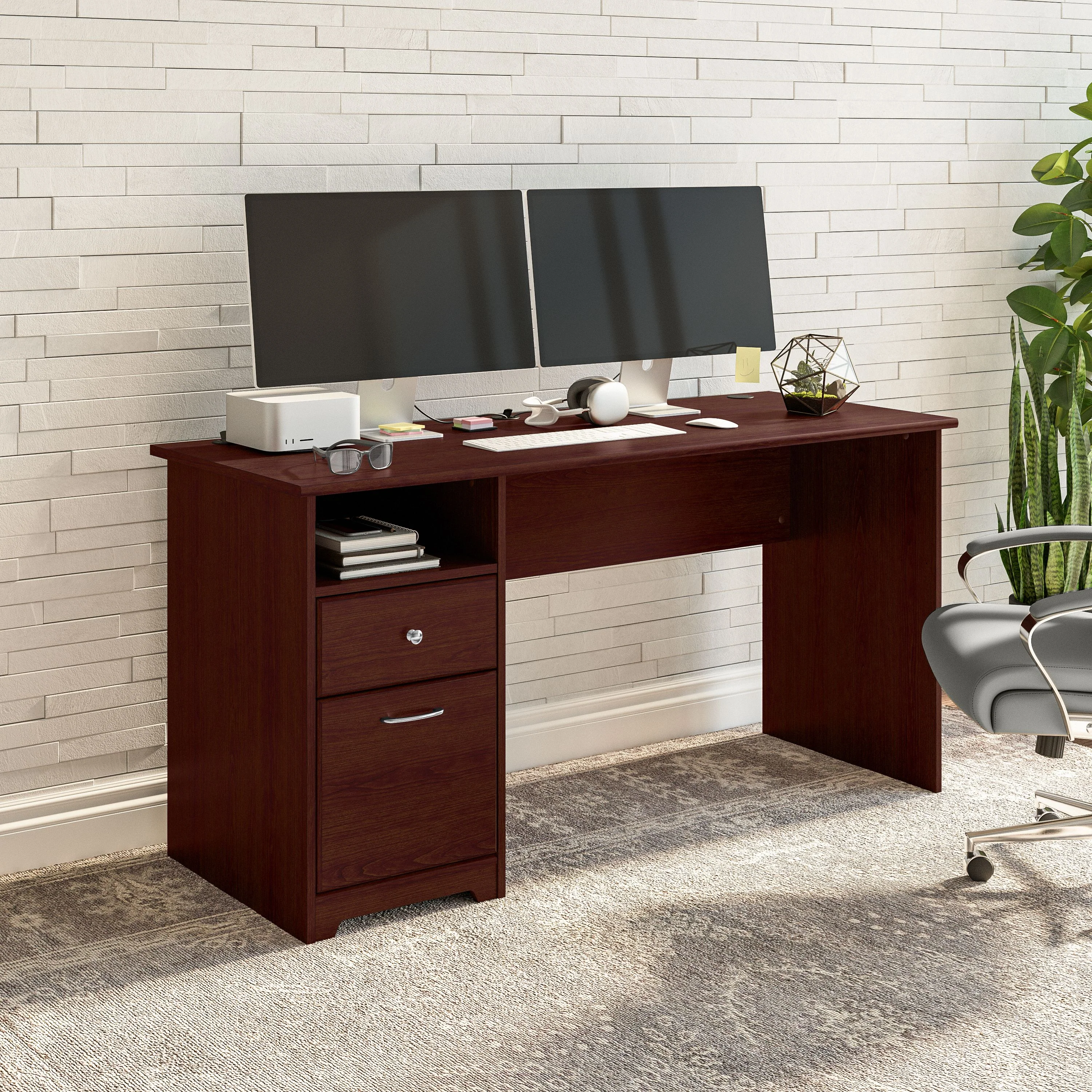 Cabot 60W Computer Desk with Drawers