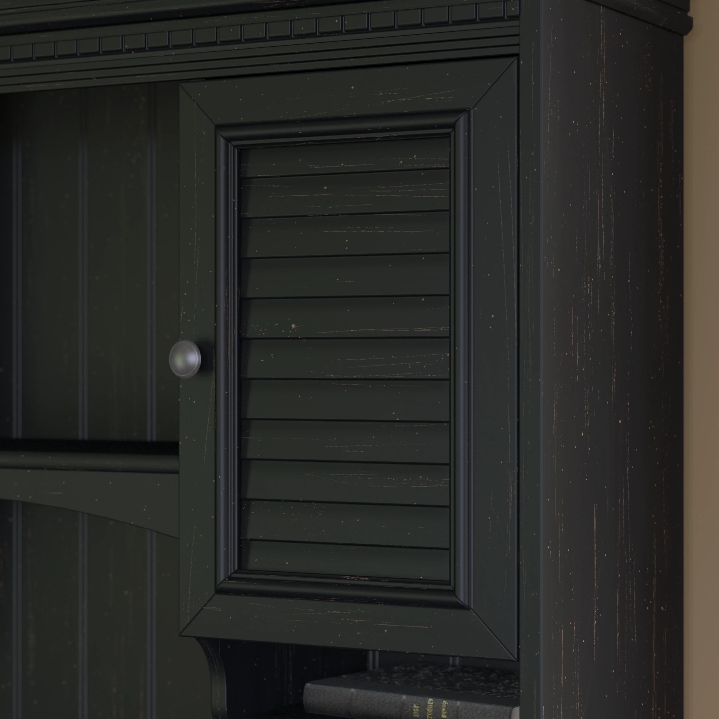 Fairview 60W L Shaped Desk with Hutch and Storage Cabinet with File Drawer