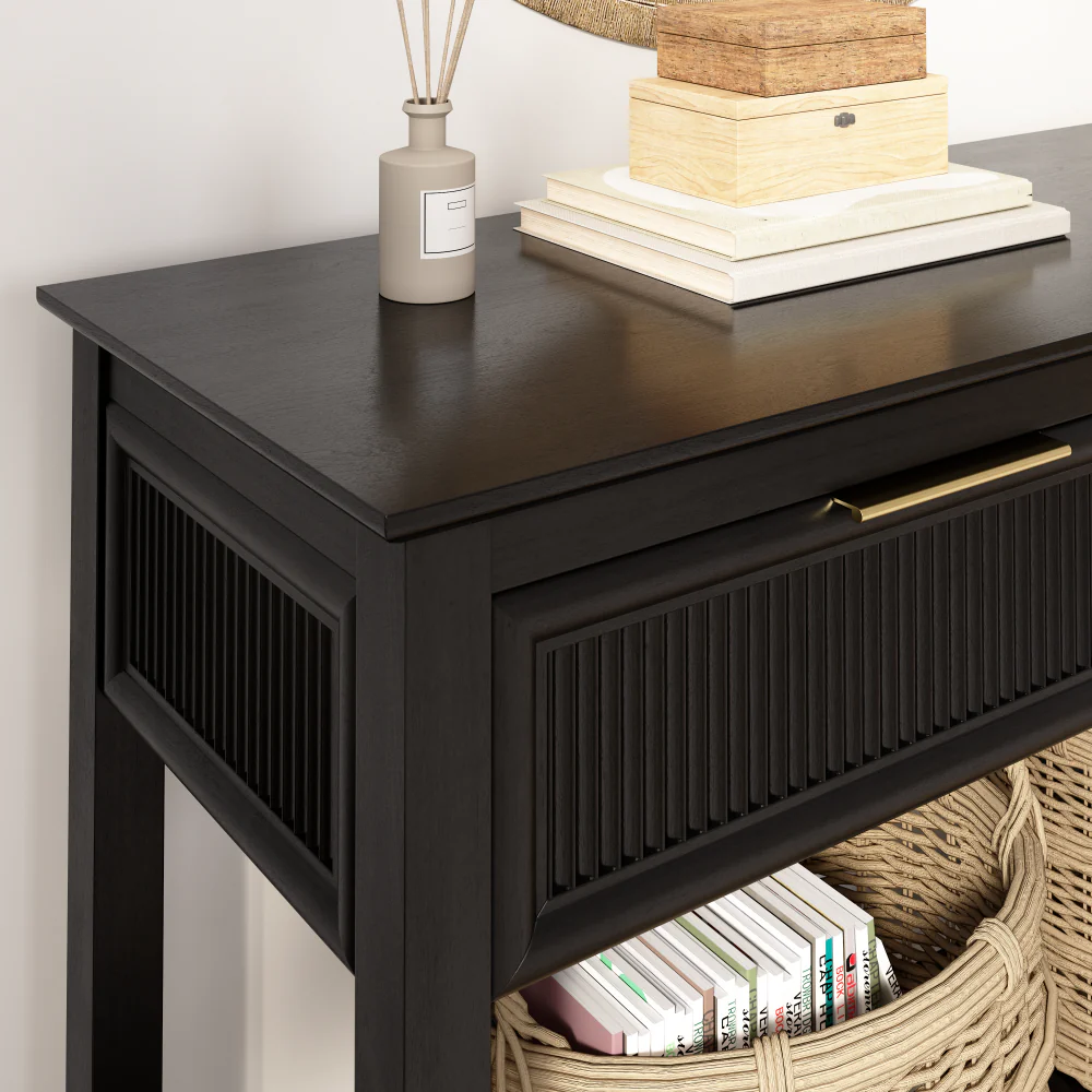 Bush Home Camille Fluted Console Table with Drawers