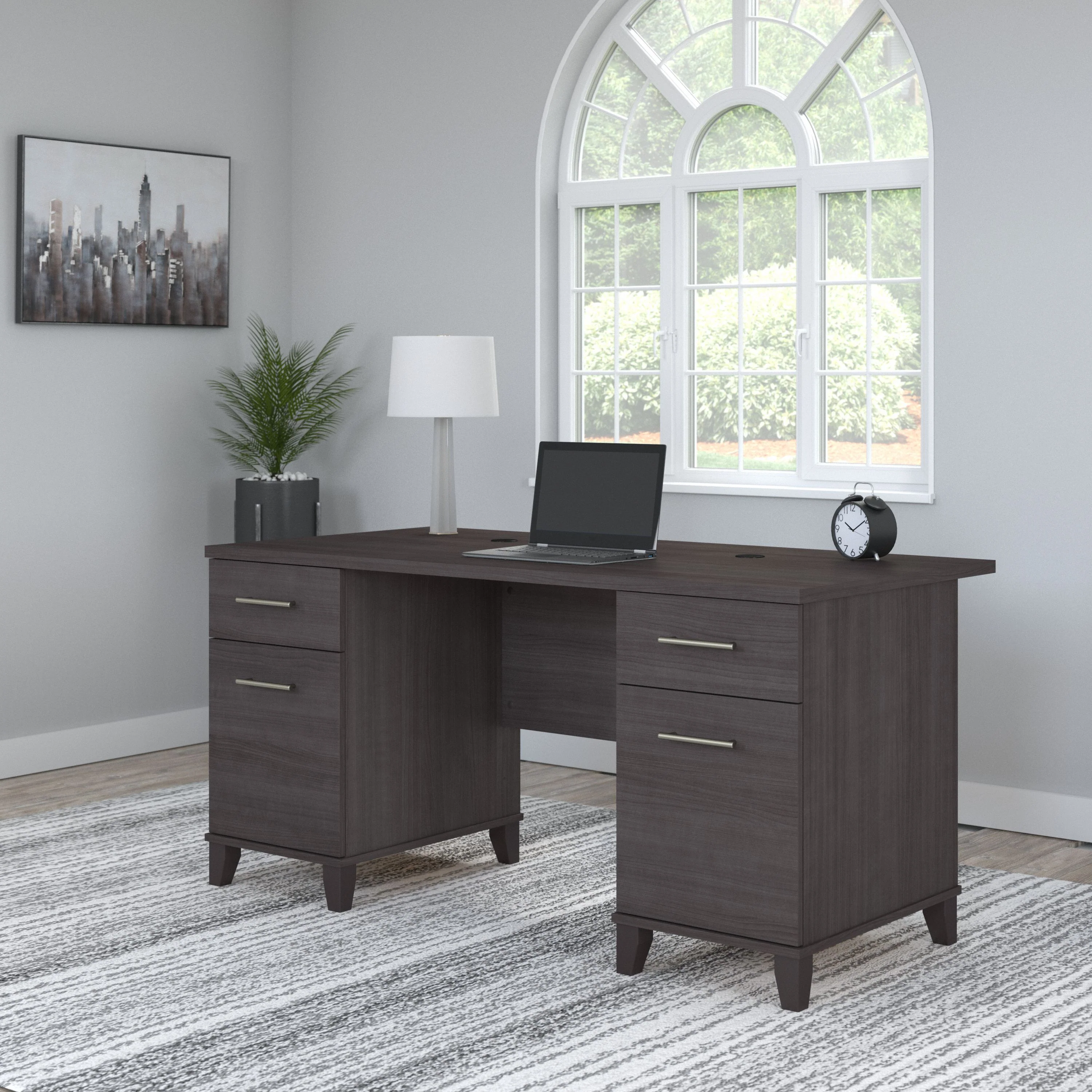 Somerset 60W Office Desk with Drawers