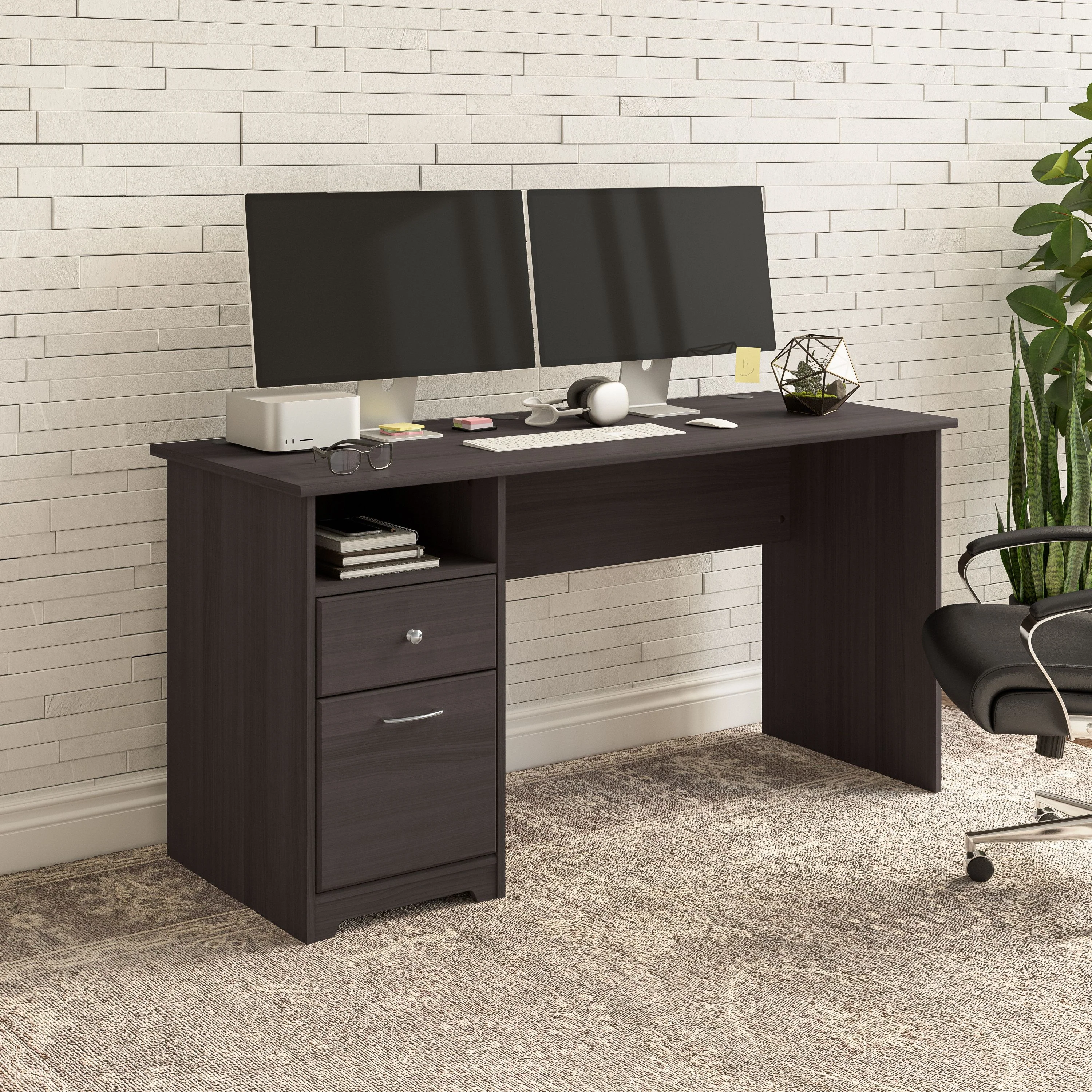 Cabot 60W Computer Desk with Drawers
