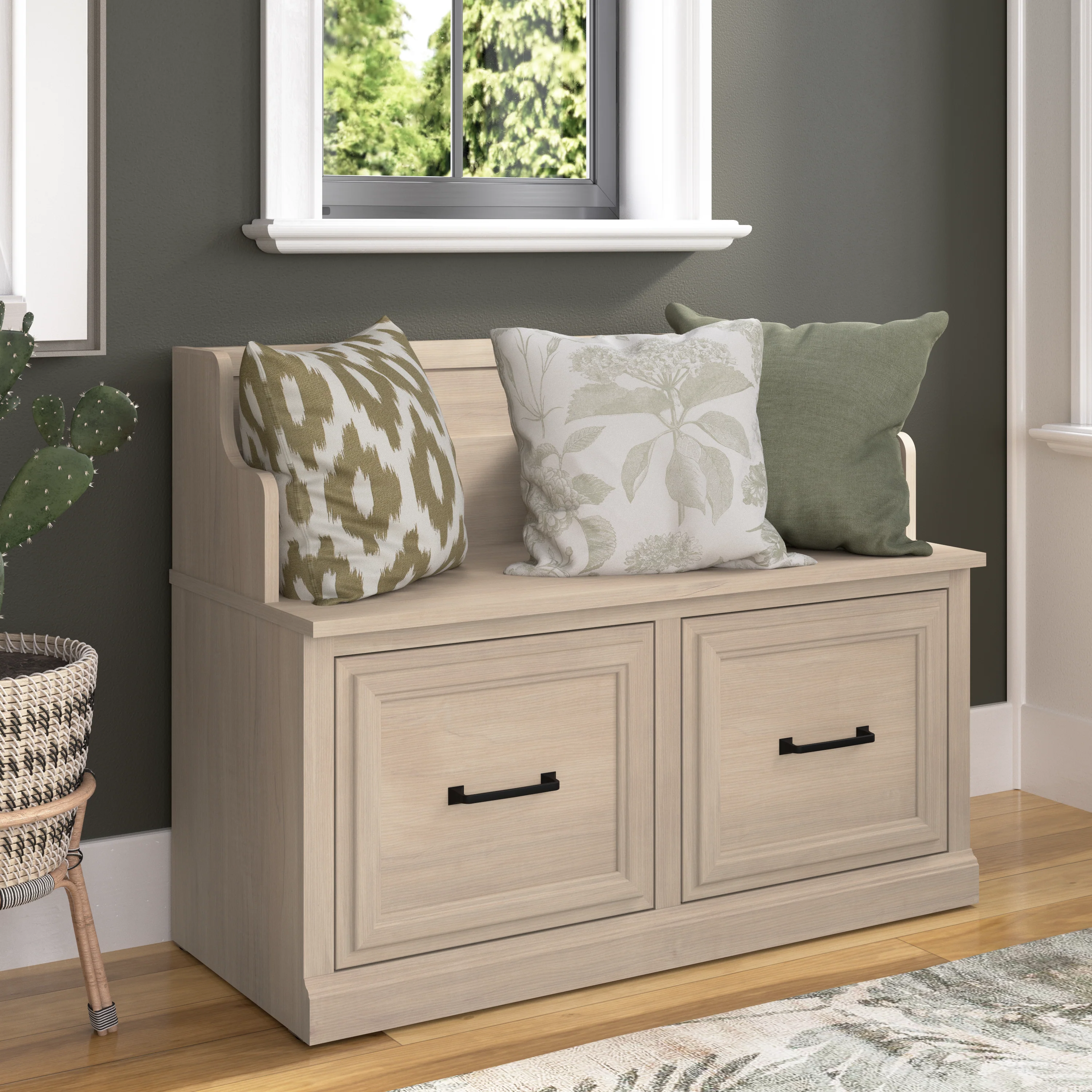 Woodland 40W Entryway Bench with Doors