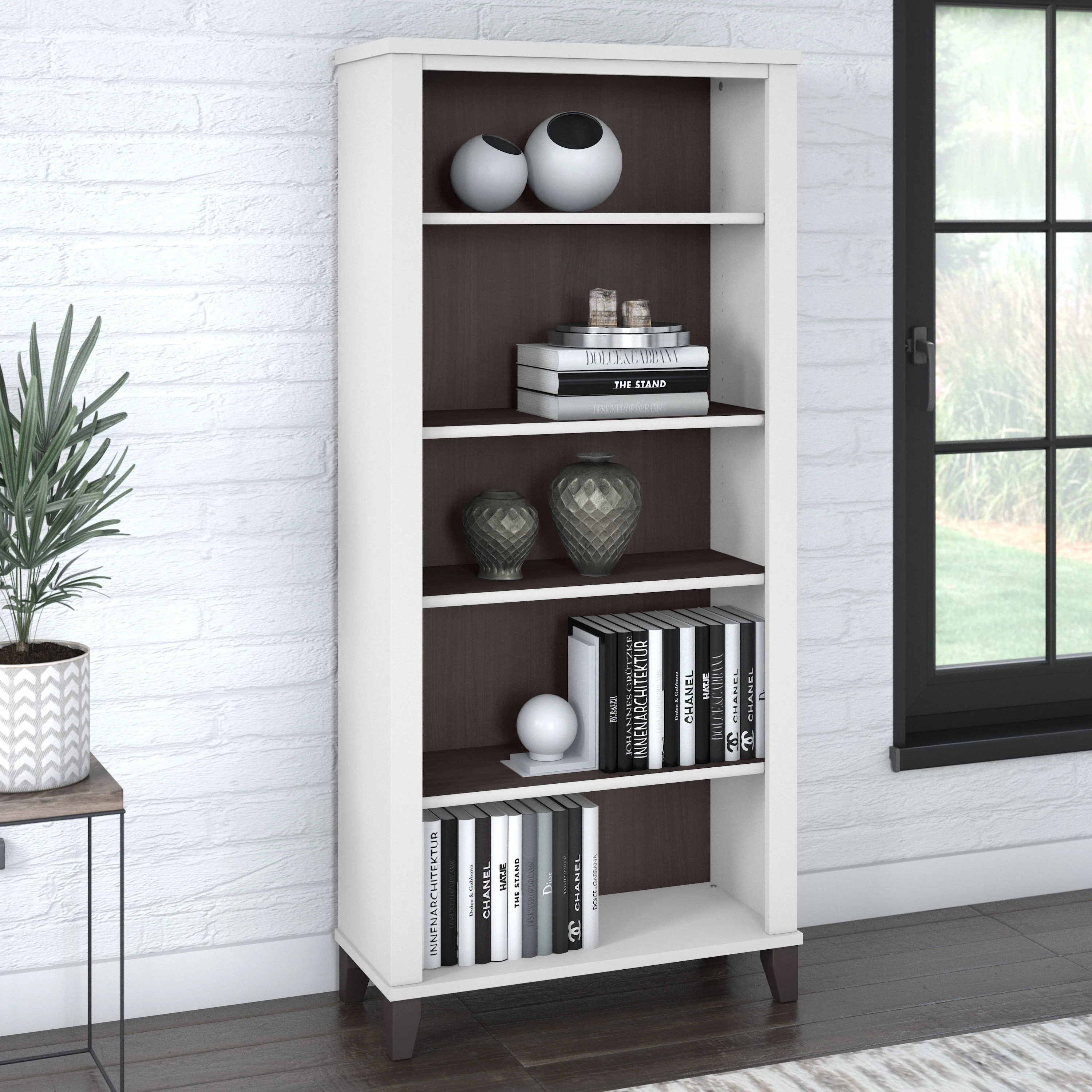 Somerset Tall 5 Shelf Bookcase