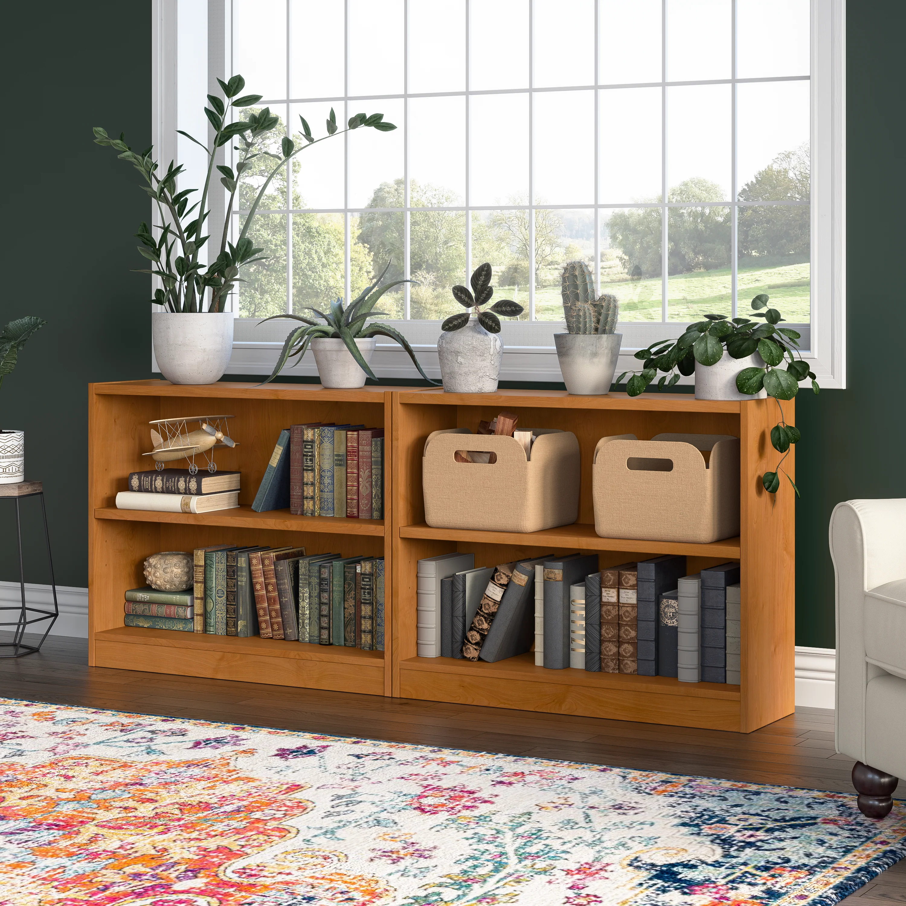 Universal Small 2 Shelf Bookcase