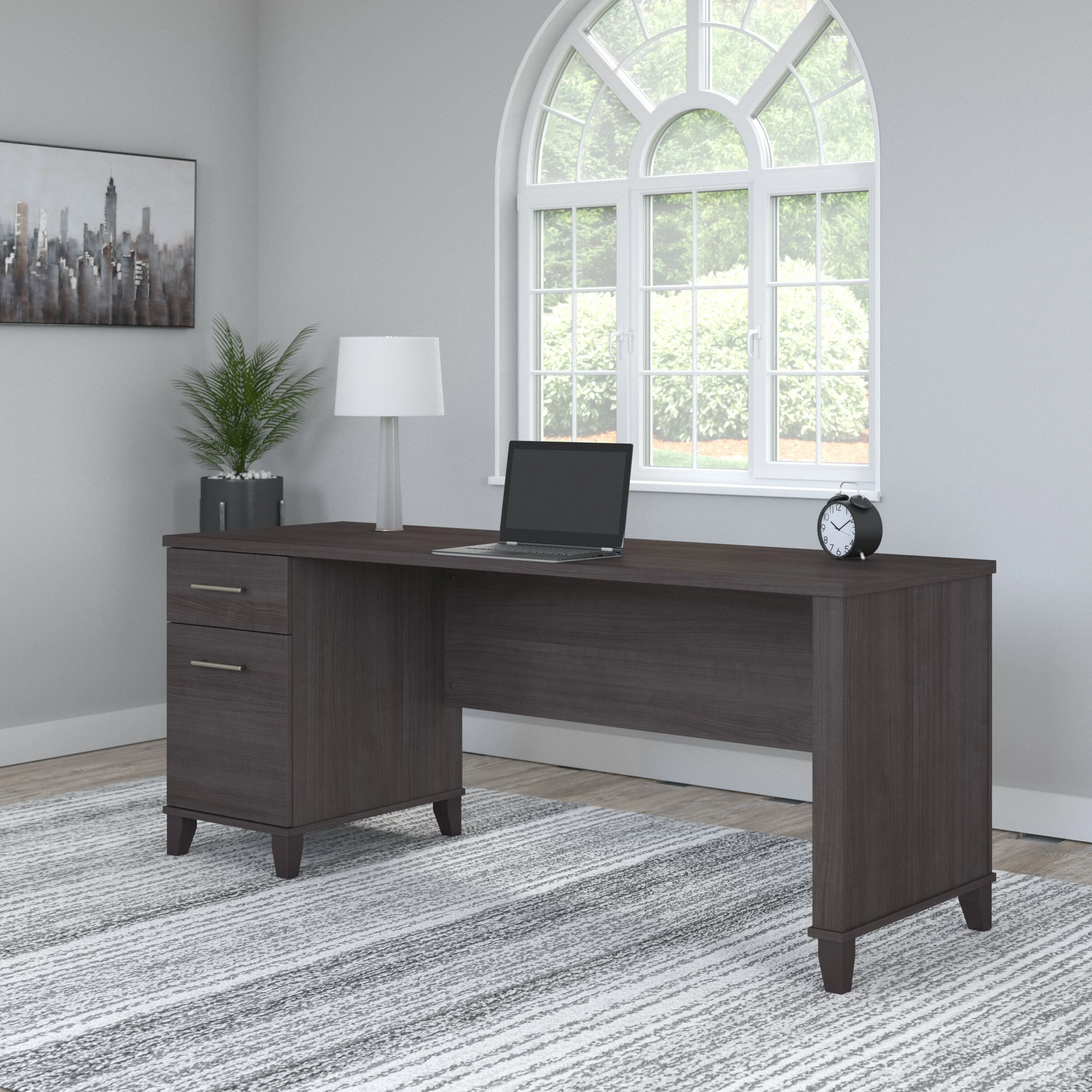 Somerset 72W Office Desk with Drawers