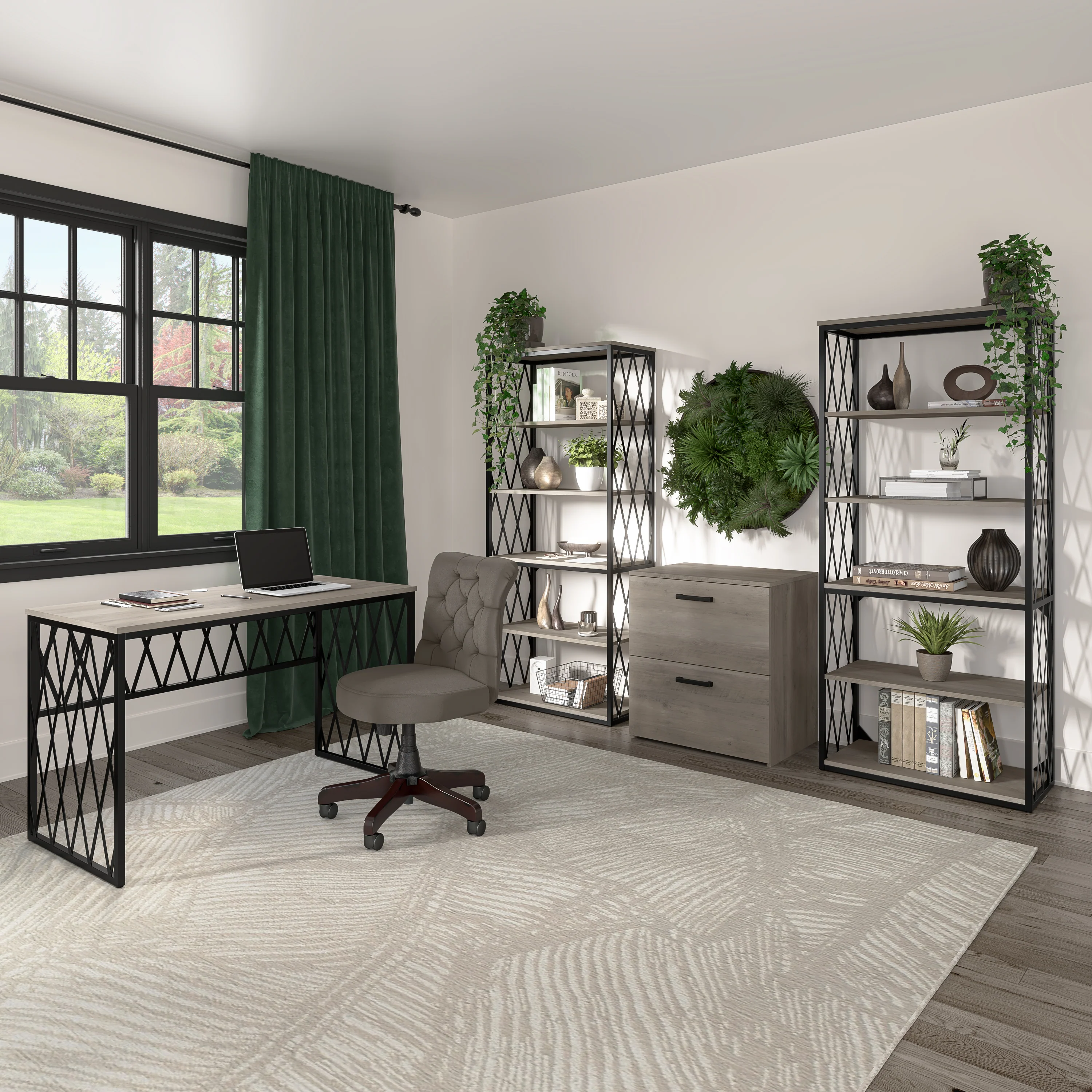 City Park 2 Drawer Mobile File Cabinet