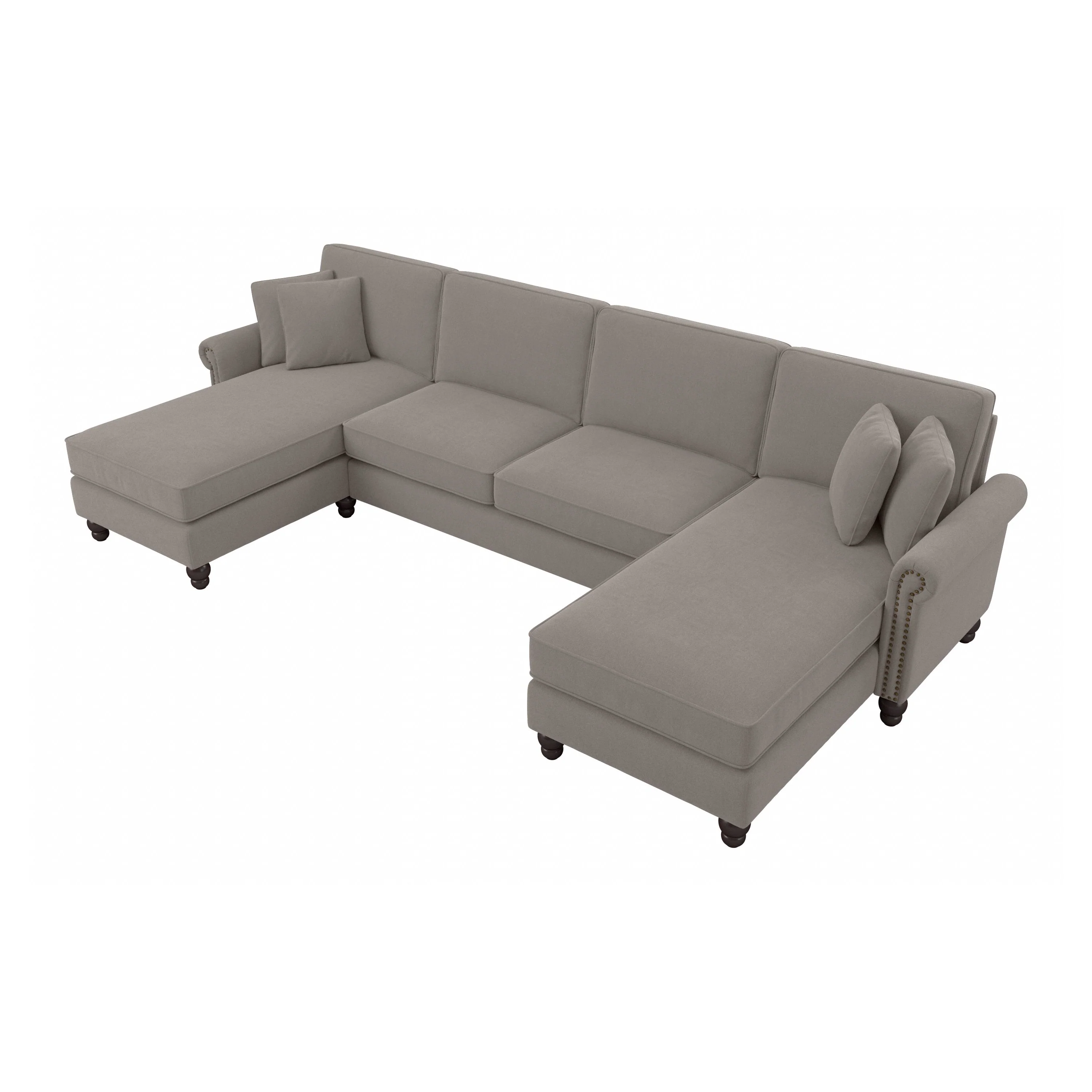 Coventry 131W Sectional Couch with Double Chaise Lounge