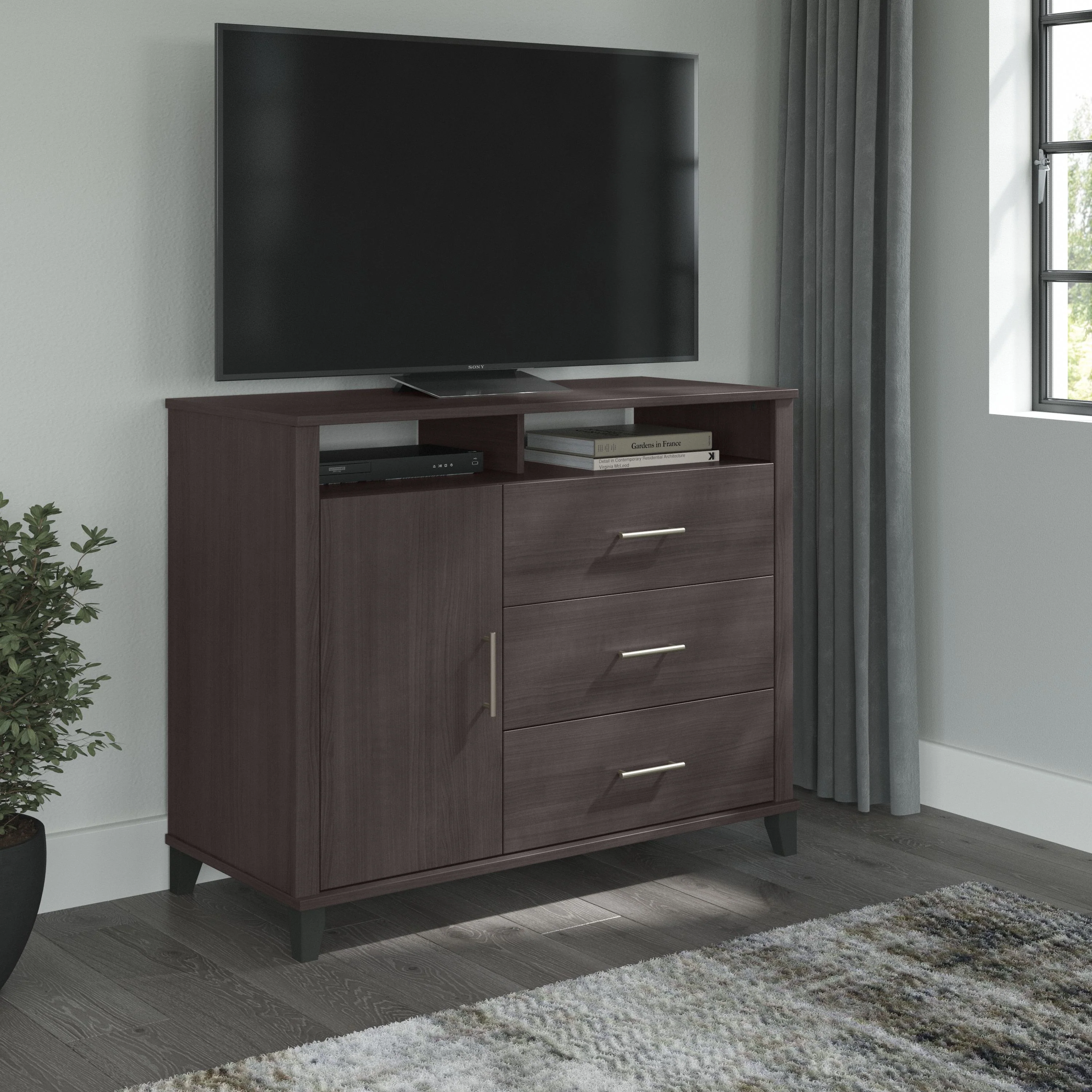 Somerset 3 Drawer Dresser and Bedroom TV Stand