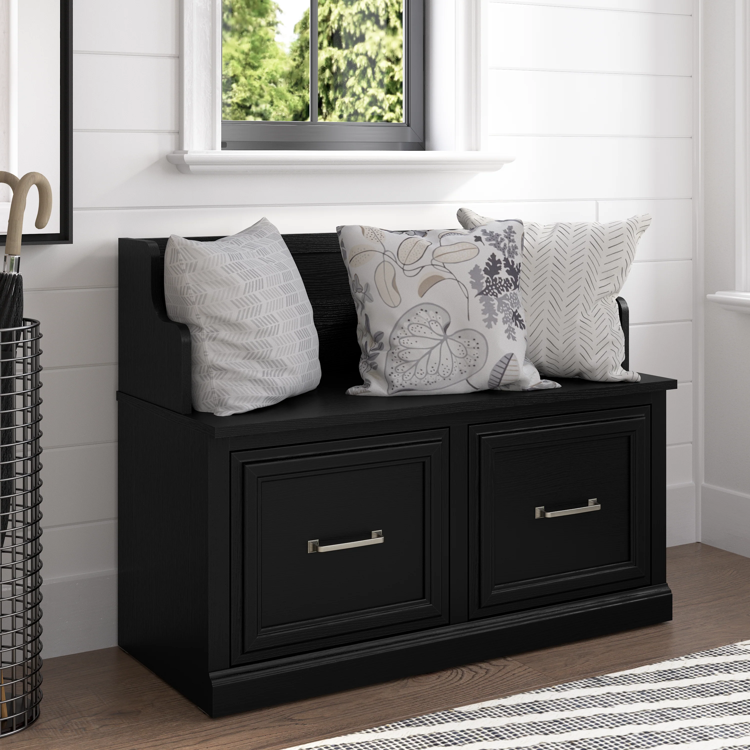 Woodland 40W Entryway Bench with Doors