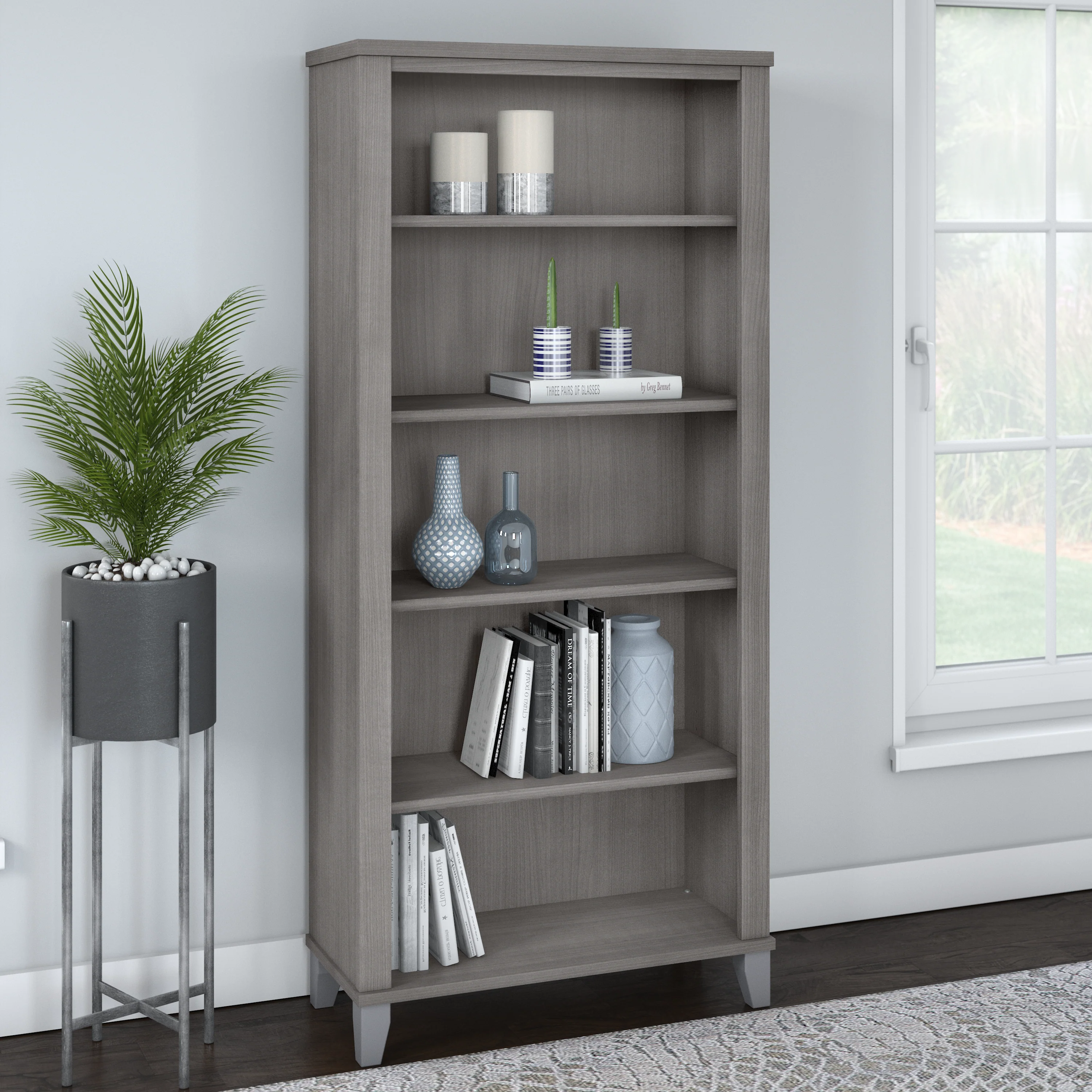Somerset Tall 5 Shelf Bookcase