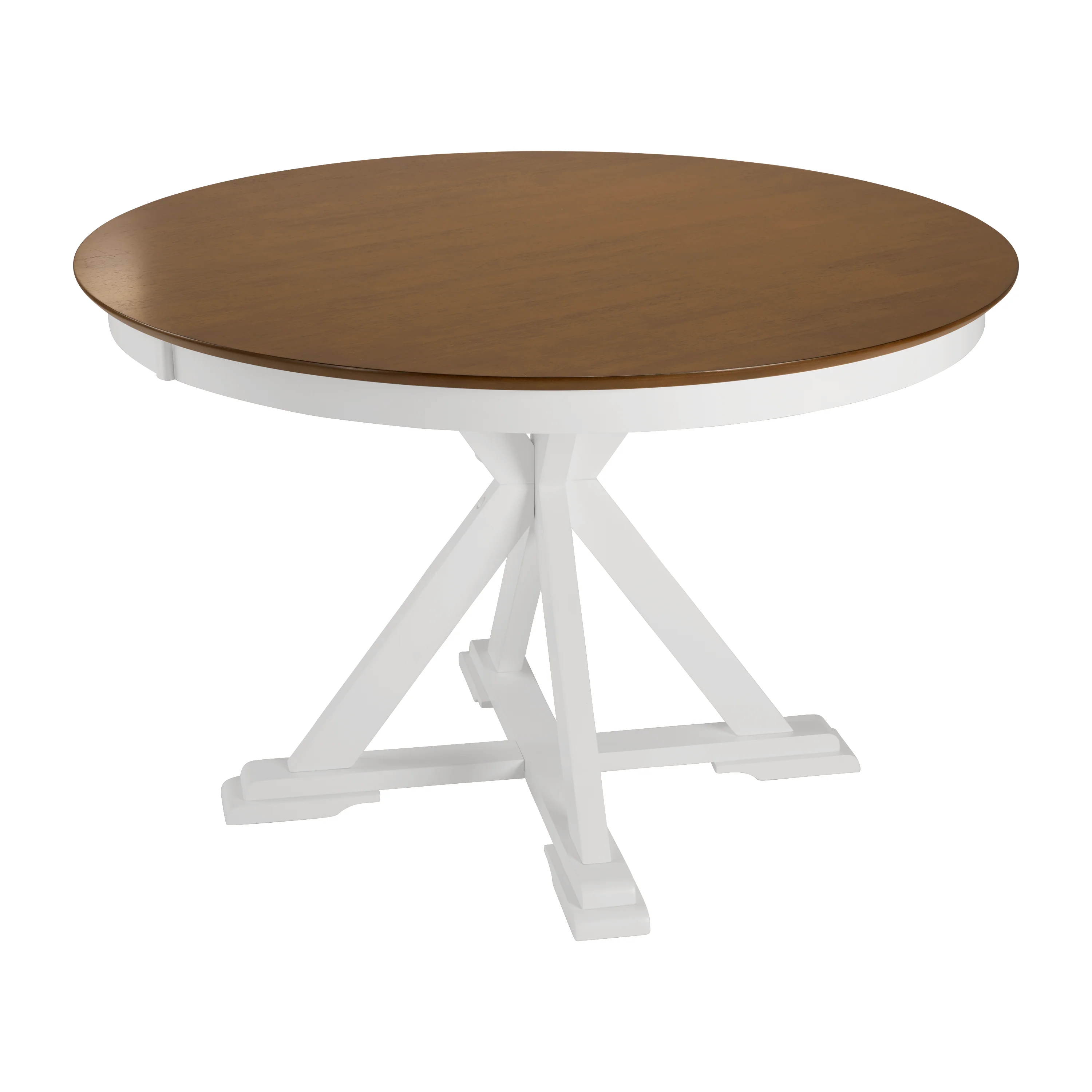 West End 45W Round Trestle Dining Table