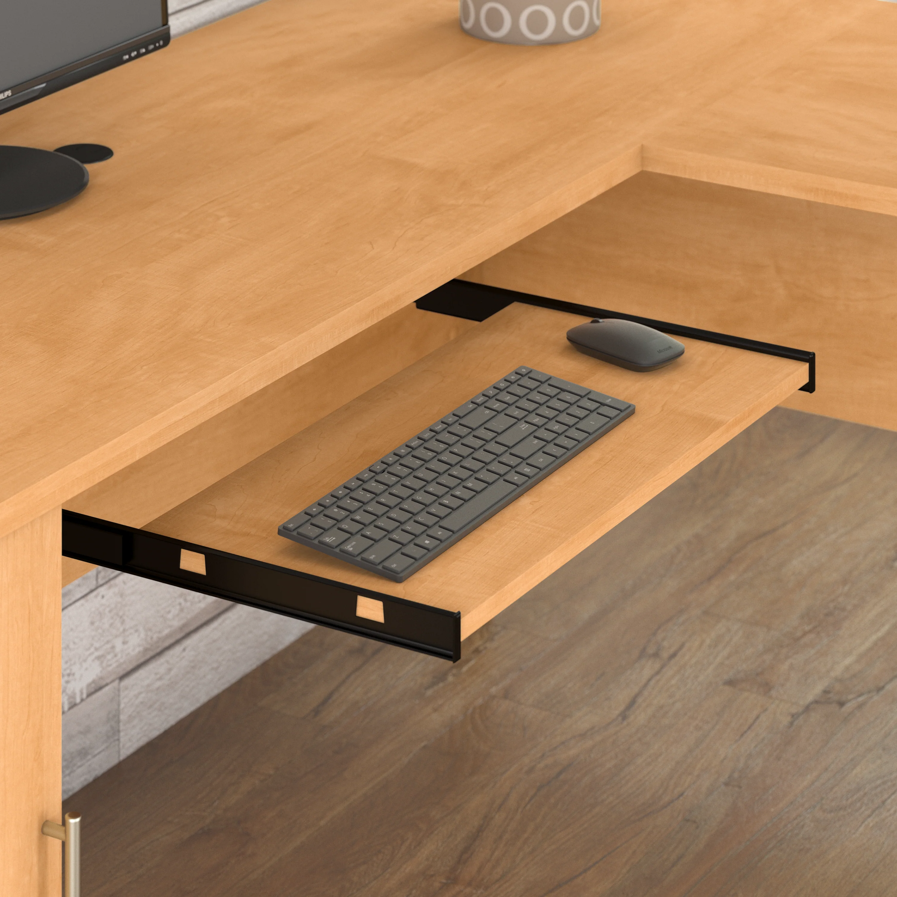 Somerset 72W L Shaped Desk with Storage