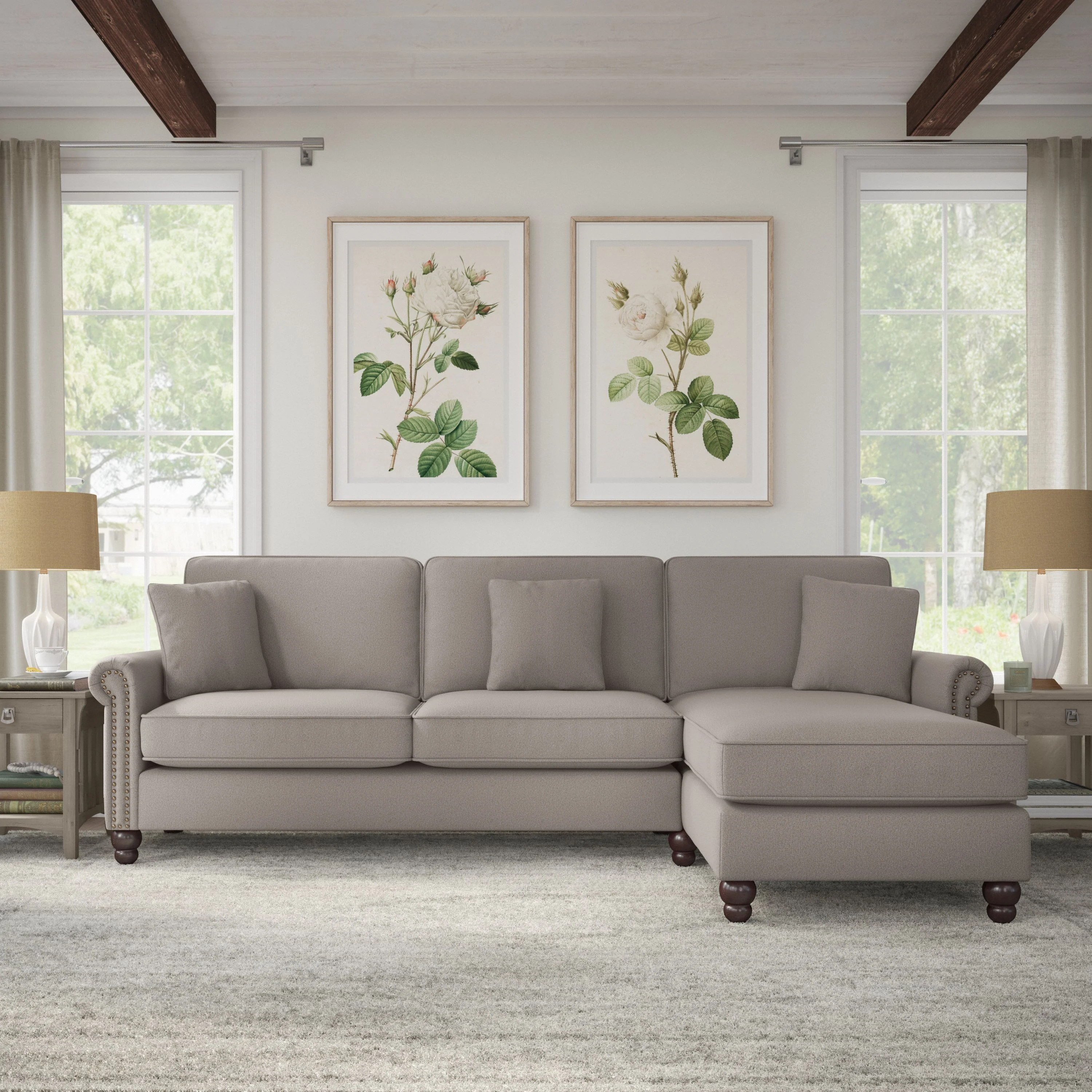 Coventry 102W Sectional Couch with Reversible Chaise Lounge