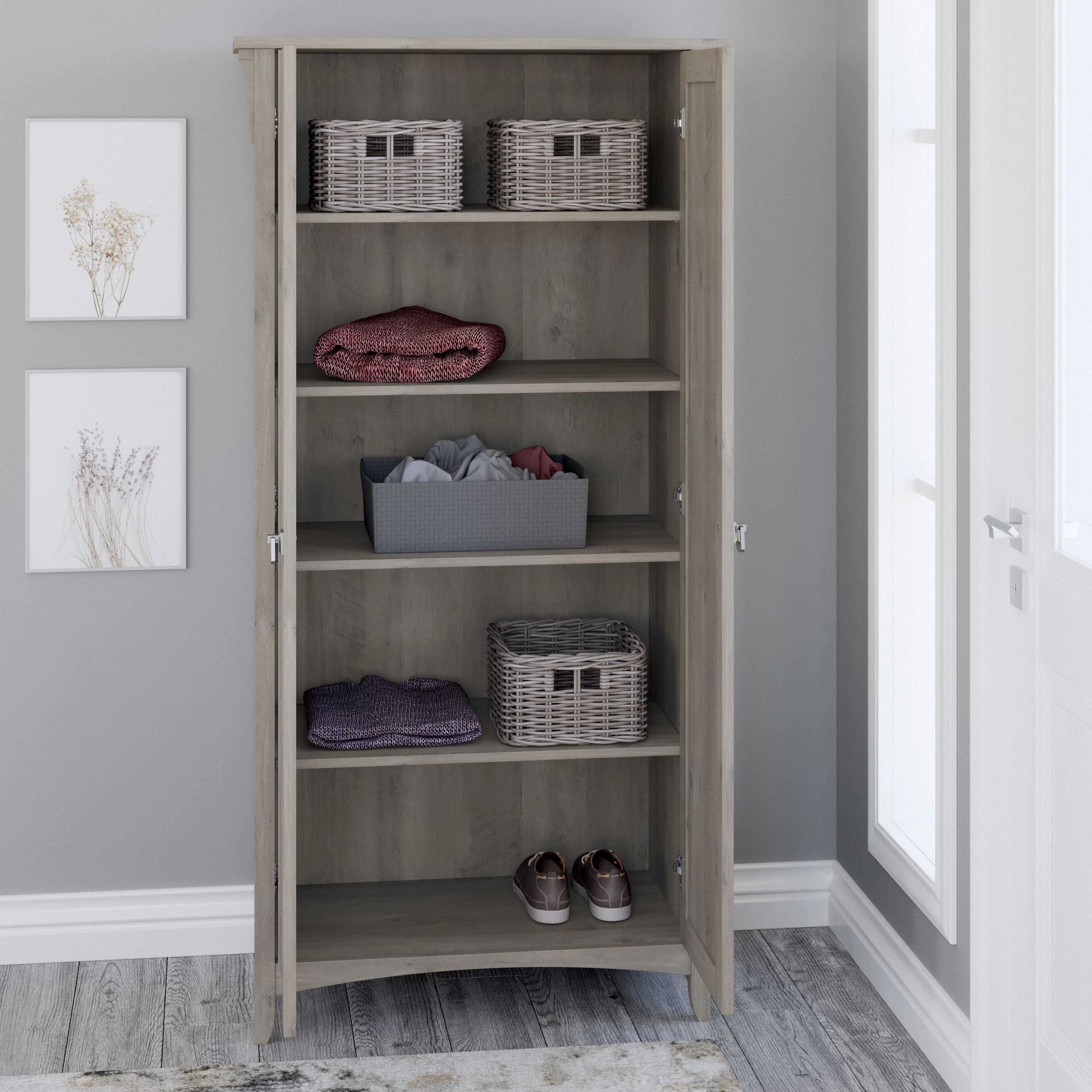 Salinas Tall Storage Cabinet with Doors