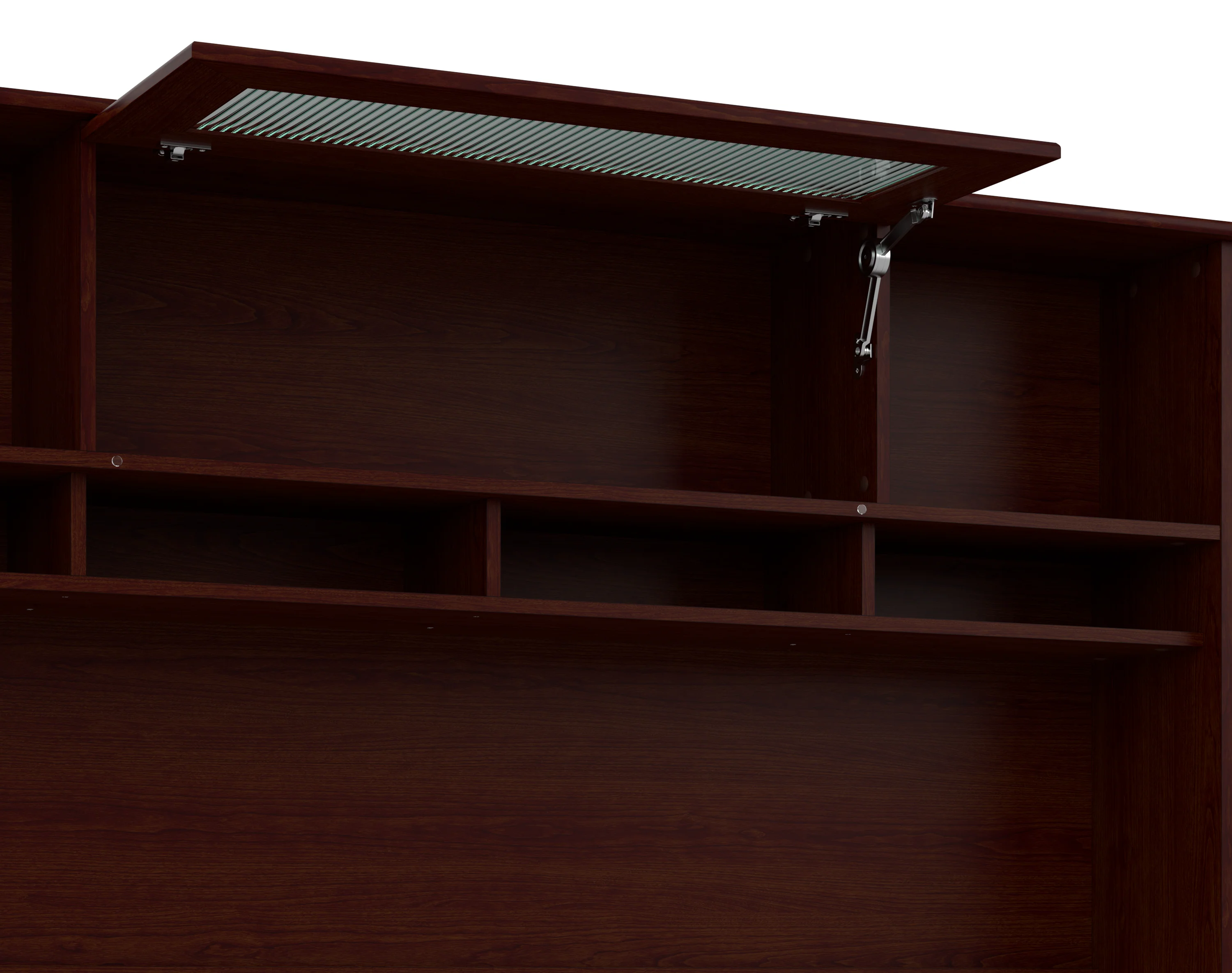 Cabot 72W L Shaped Computer Desk with Hutch and Drawers