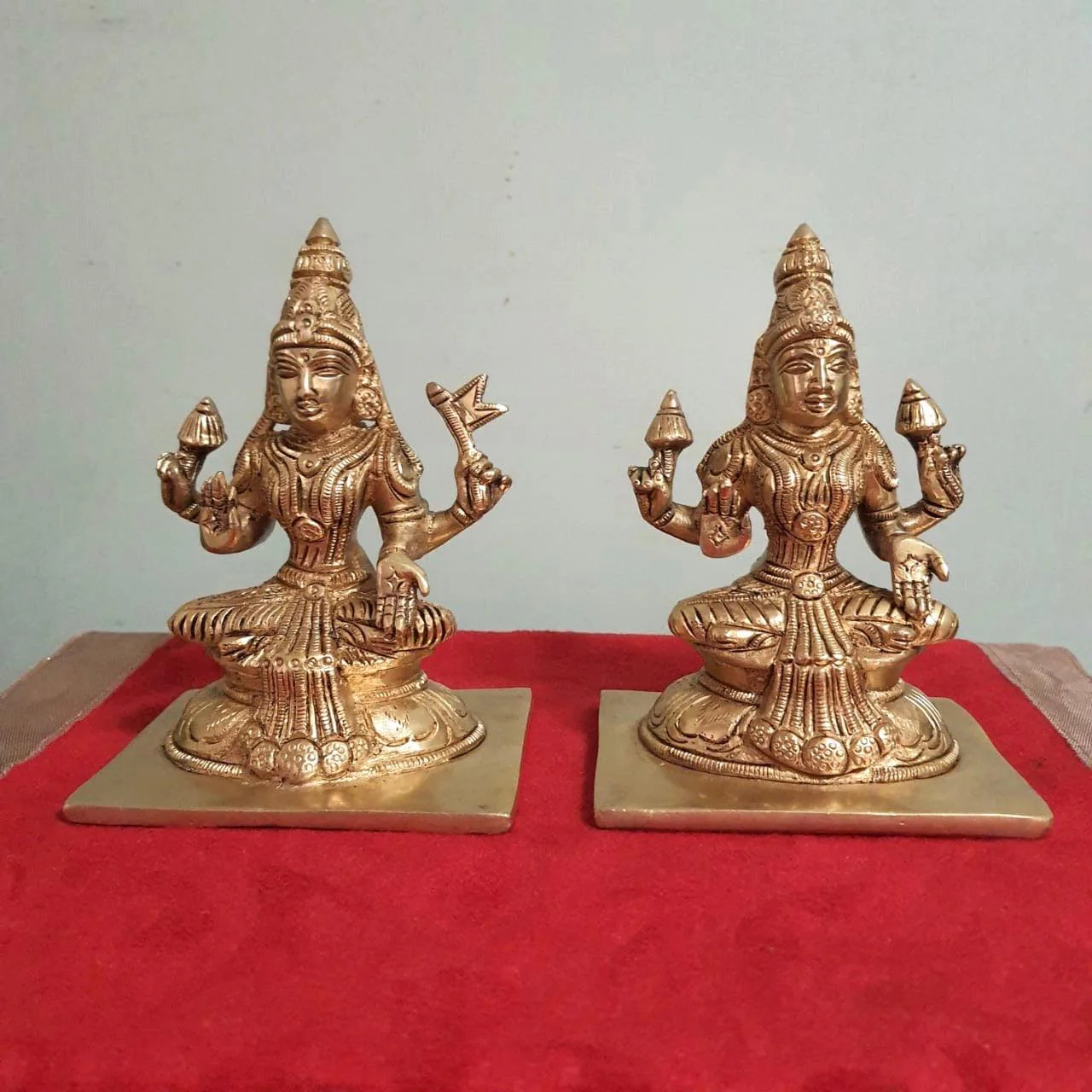 5 Inches Ashtalakshmi Brass Idol - Decorative Figurine