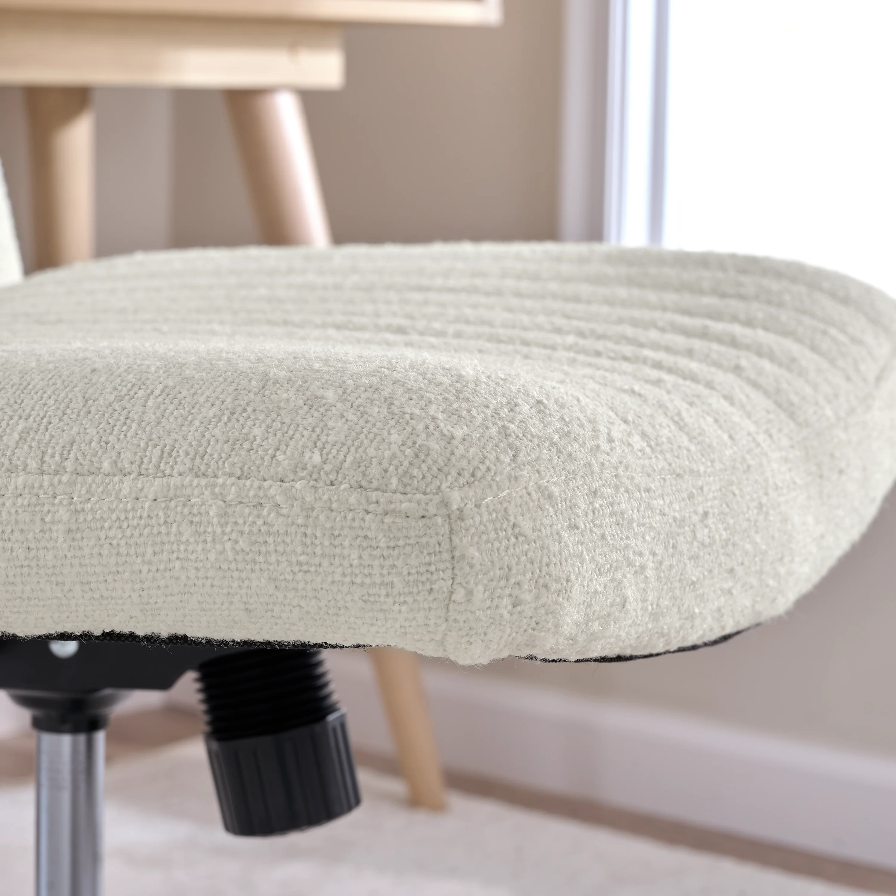 Sutton Armless Computer Chair Without Wheels