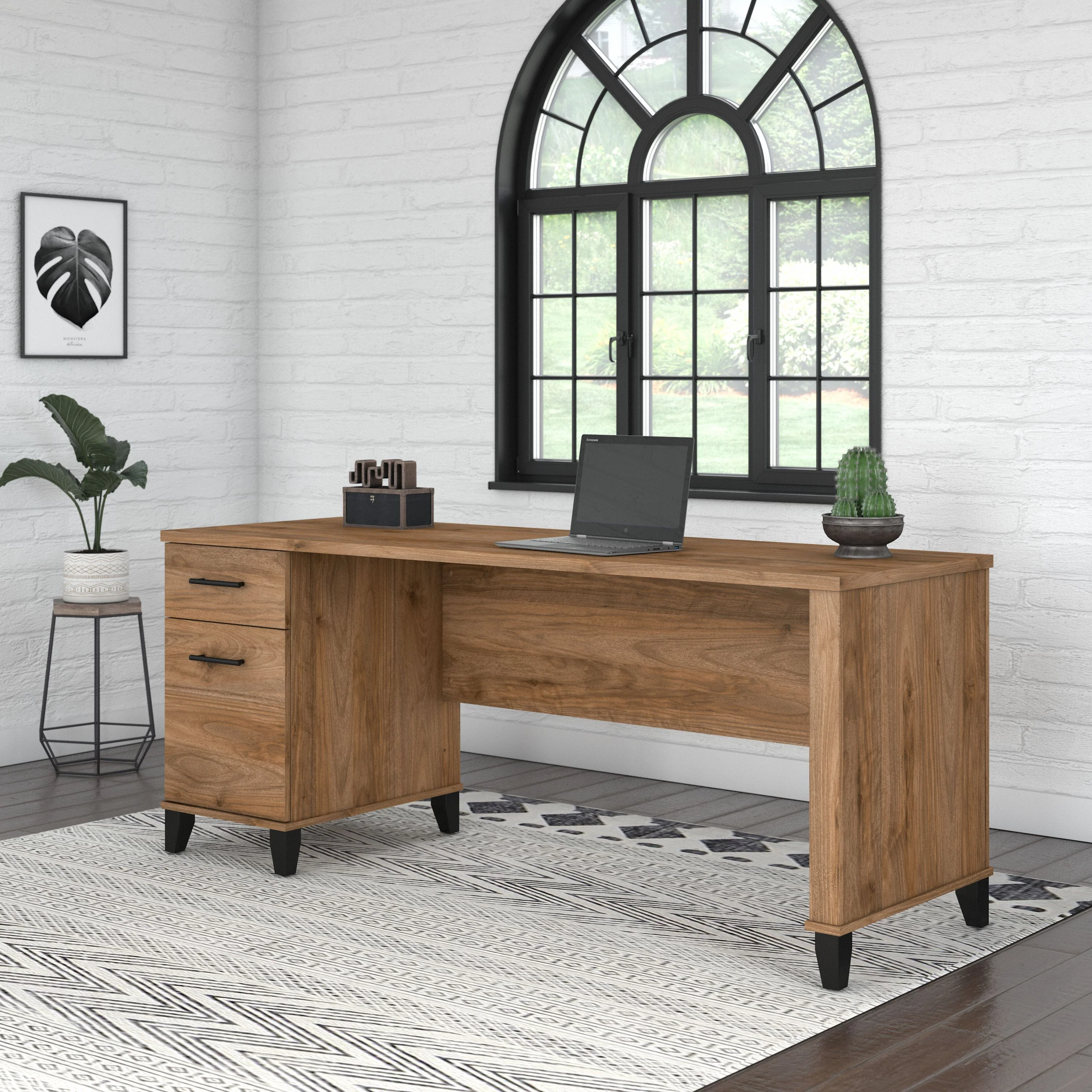 Somerset 72W Office Desk with Drawers