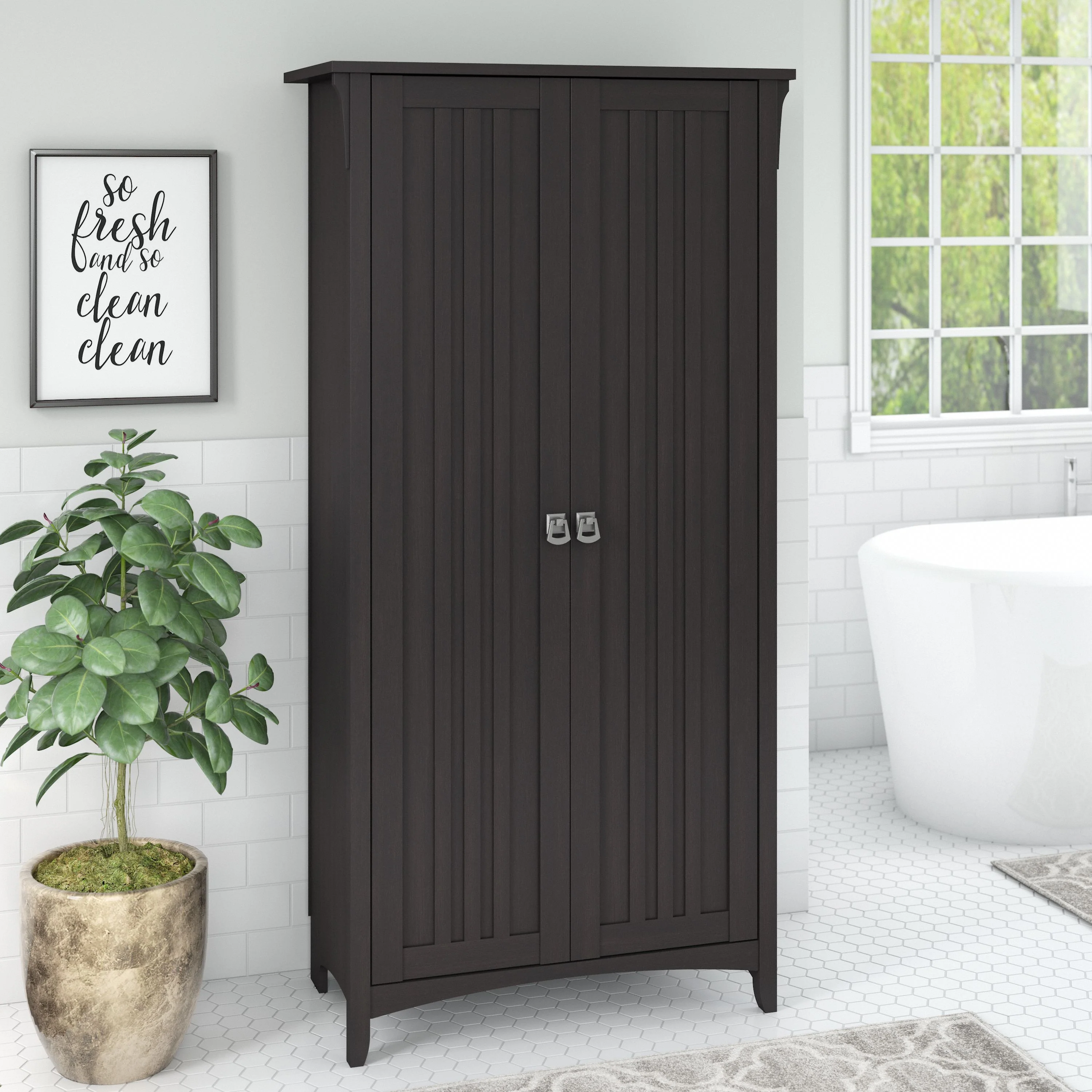 Salinas Bathroom Storage Cabinet with Doors