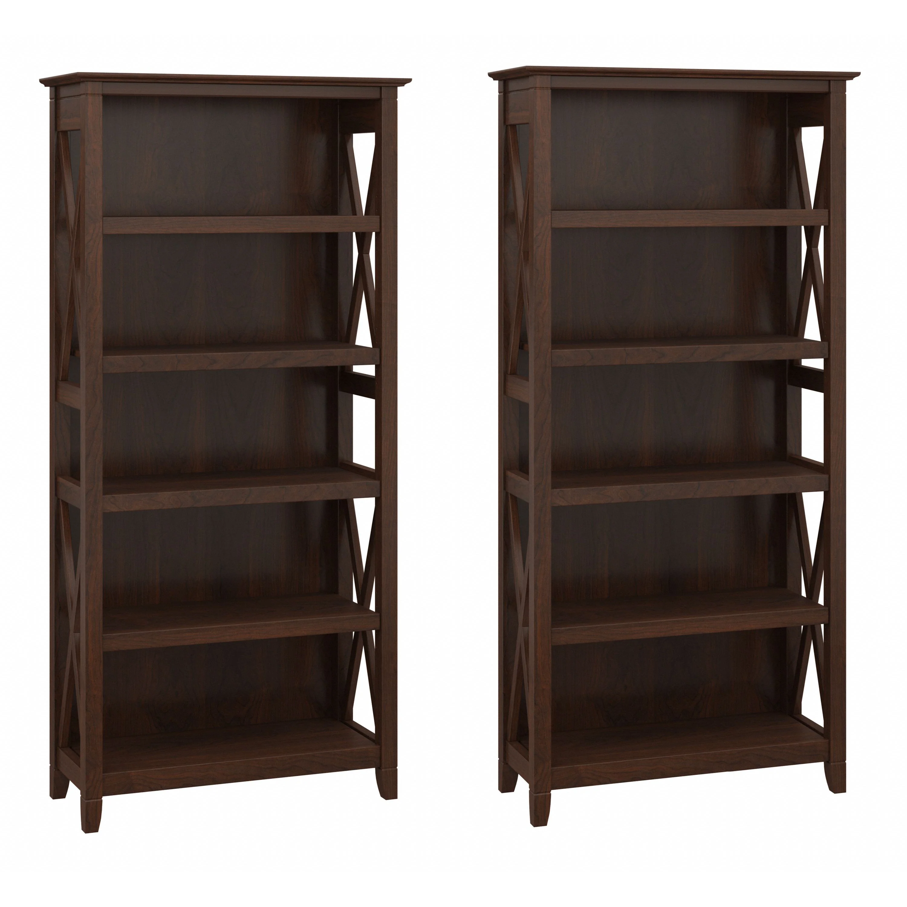 Key West 5 Shelf Bookcase Set