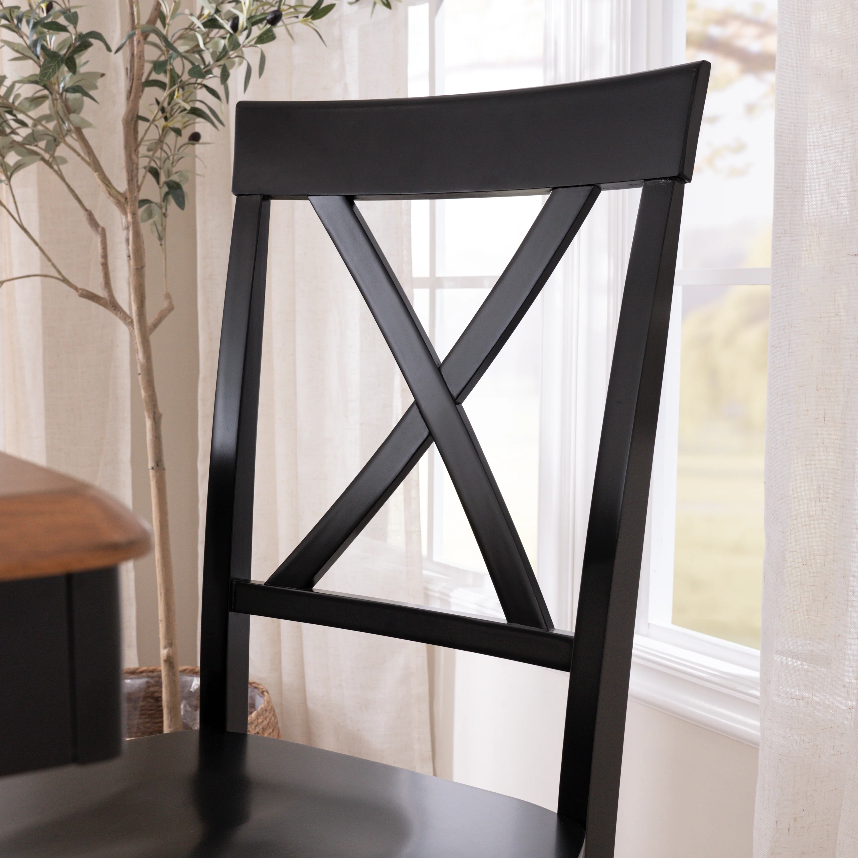 Sterling Cross Back Dining Chairs - Set of 2