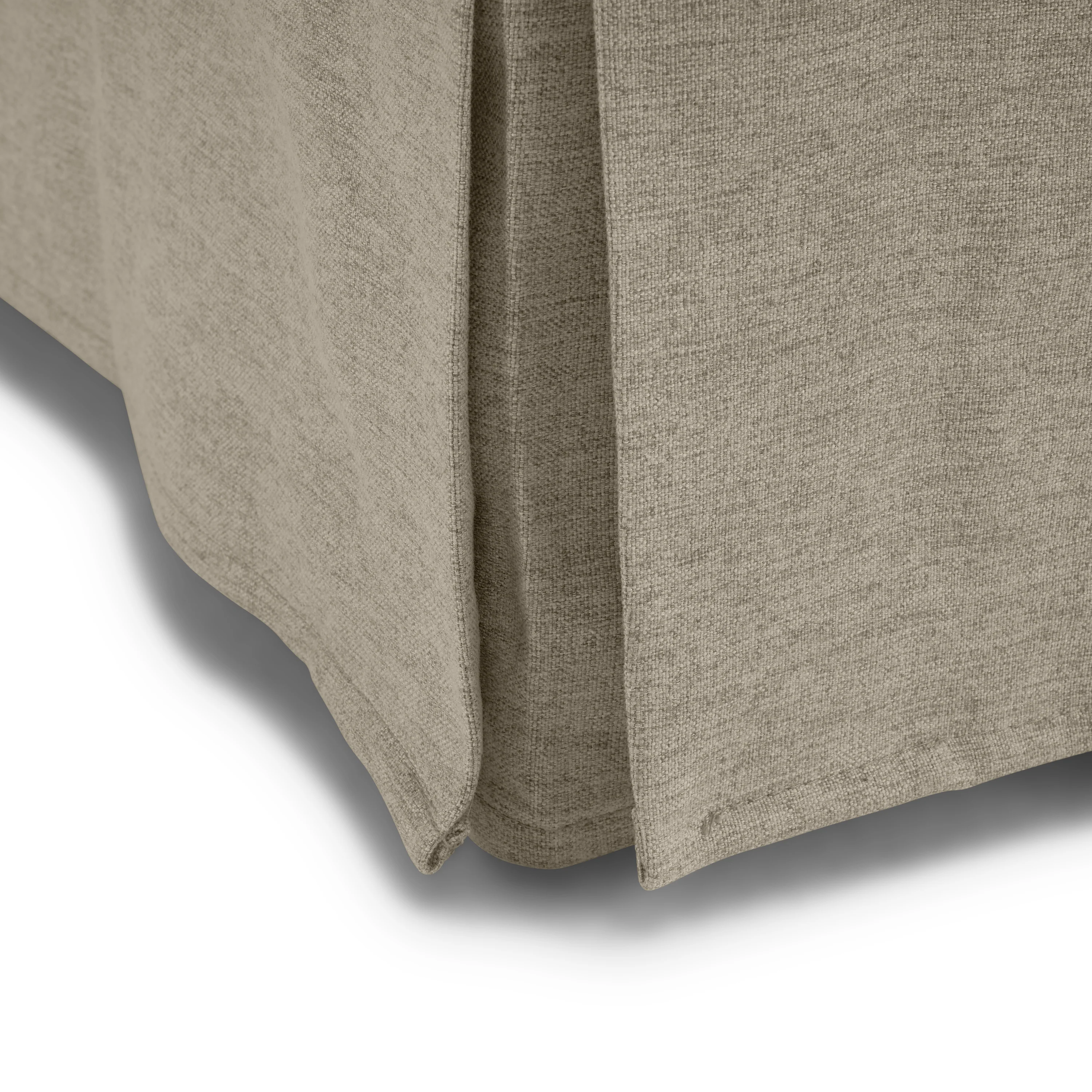 Bush Home Harper Storage Ottoman with Tray and Slipcover