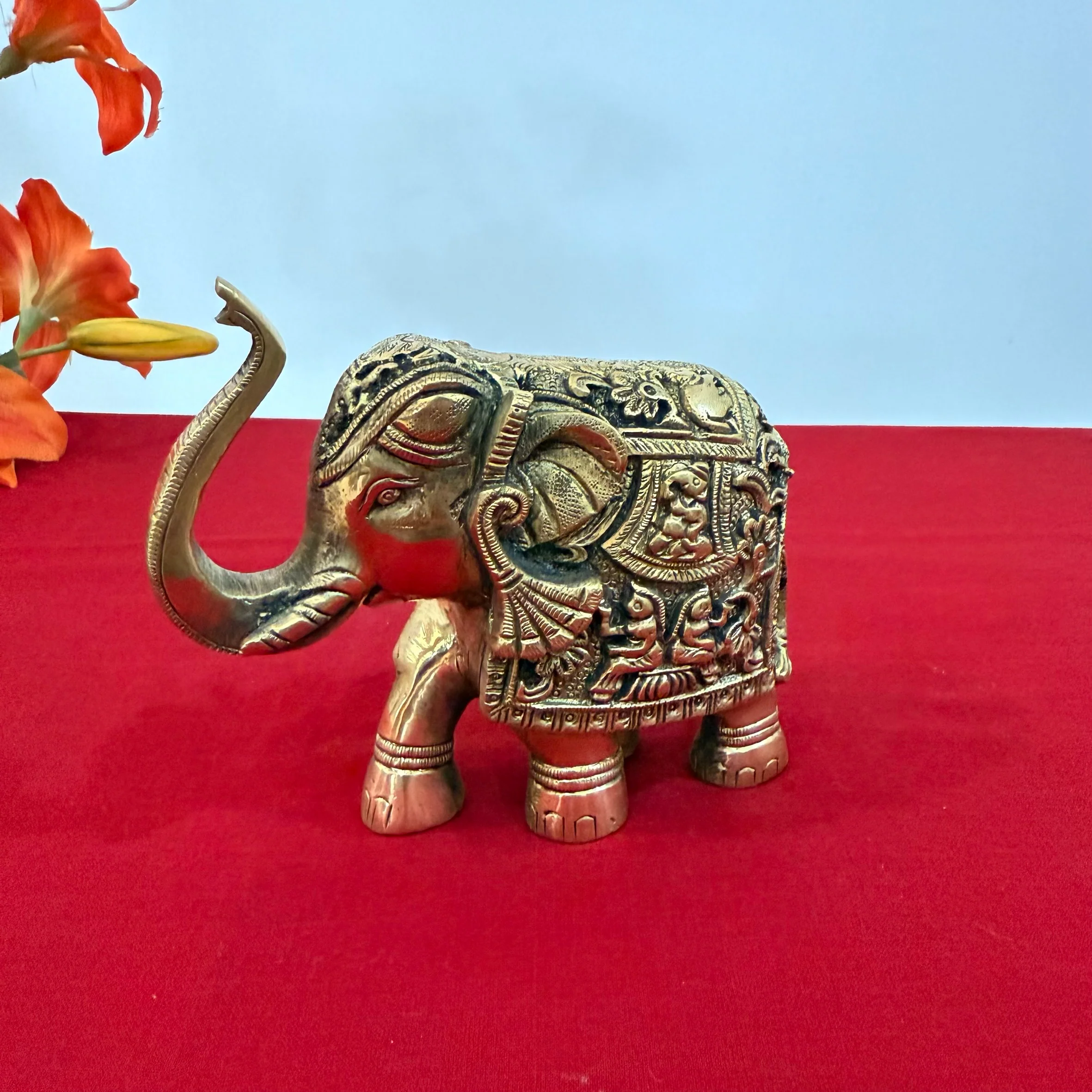 Brass Elephant (Set of 2) Table Decor