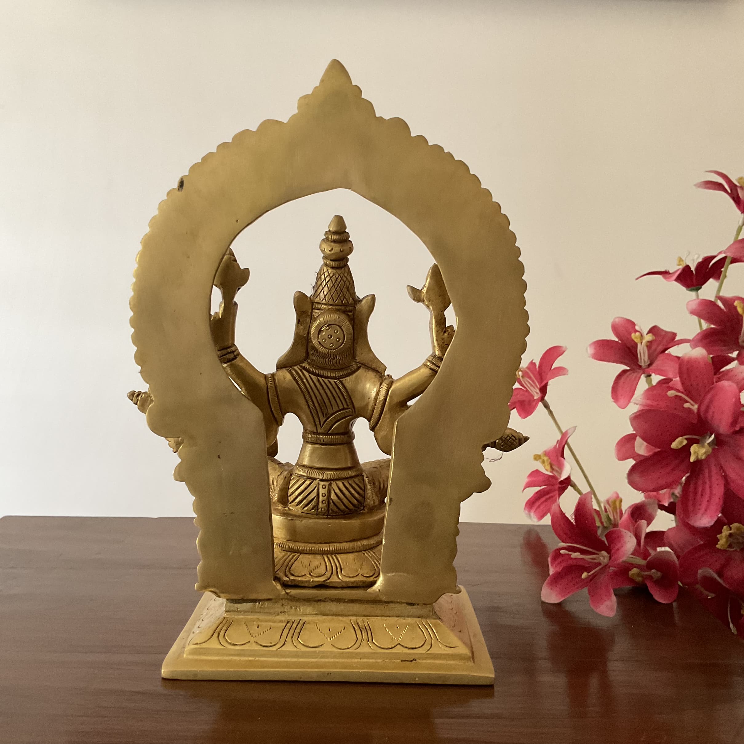 9 Inch Varahi Devi Brass Idol -  Hindu God Statue - Decorative Murti