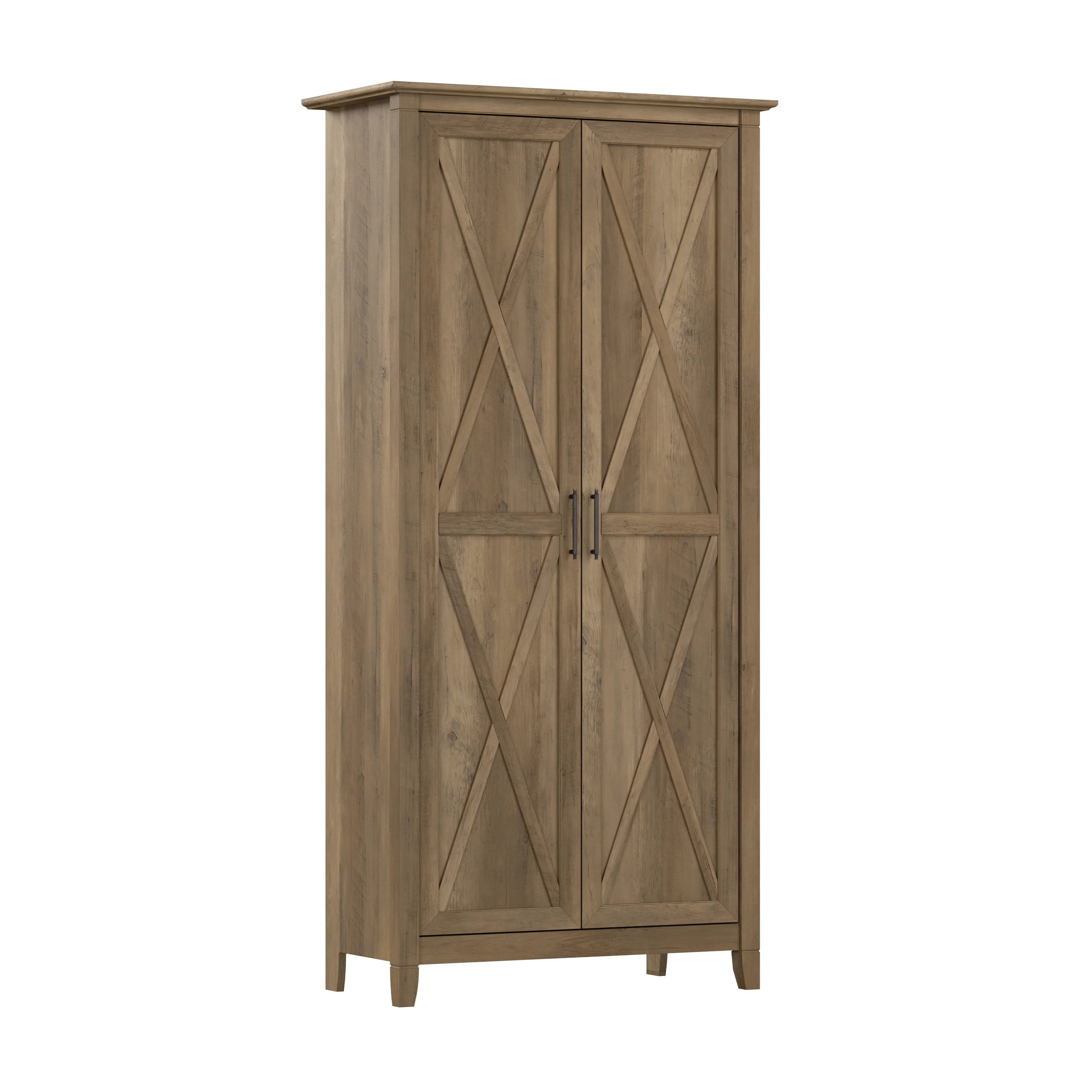 Key West Tall Bathroom Cabinet with Doors and Shelves