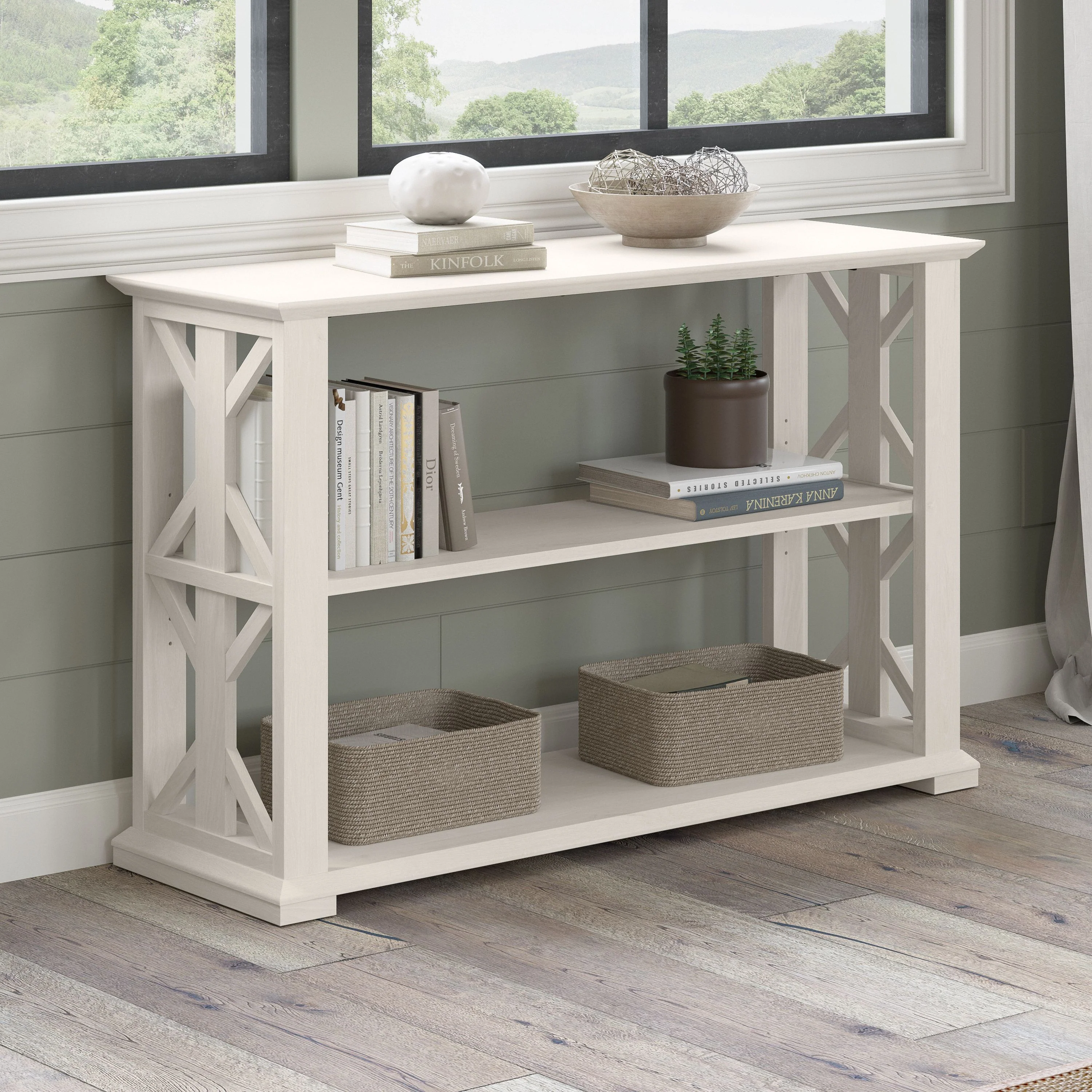 Homestead Console Table with Shelves
