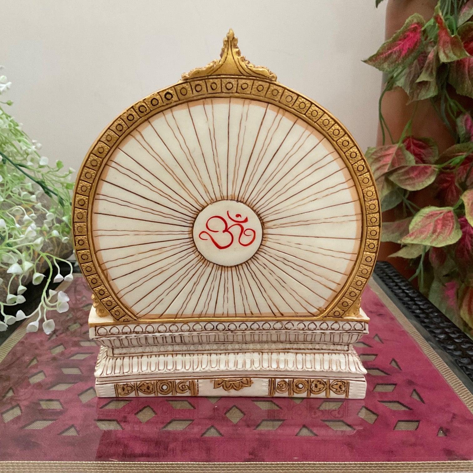 Shiv Parivar Marble Dust & Resin Idol -  Hindu God Statue - Decorative Murti