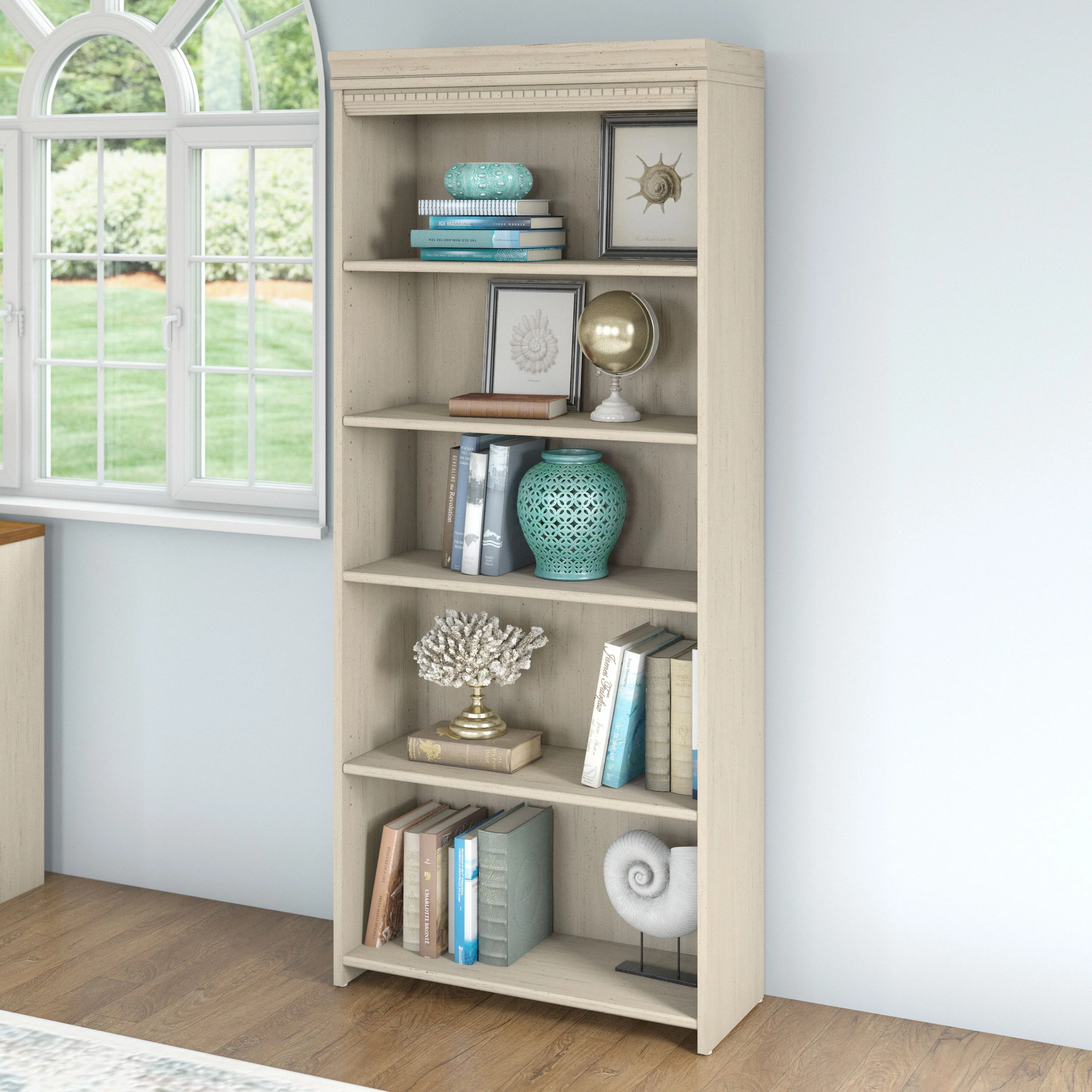 Fairview Tall 5 Shelf Bookcase