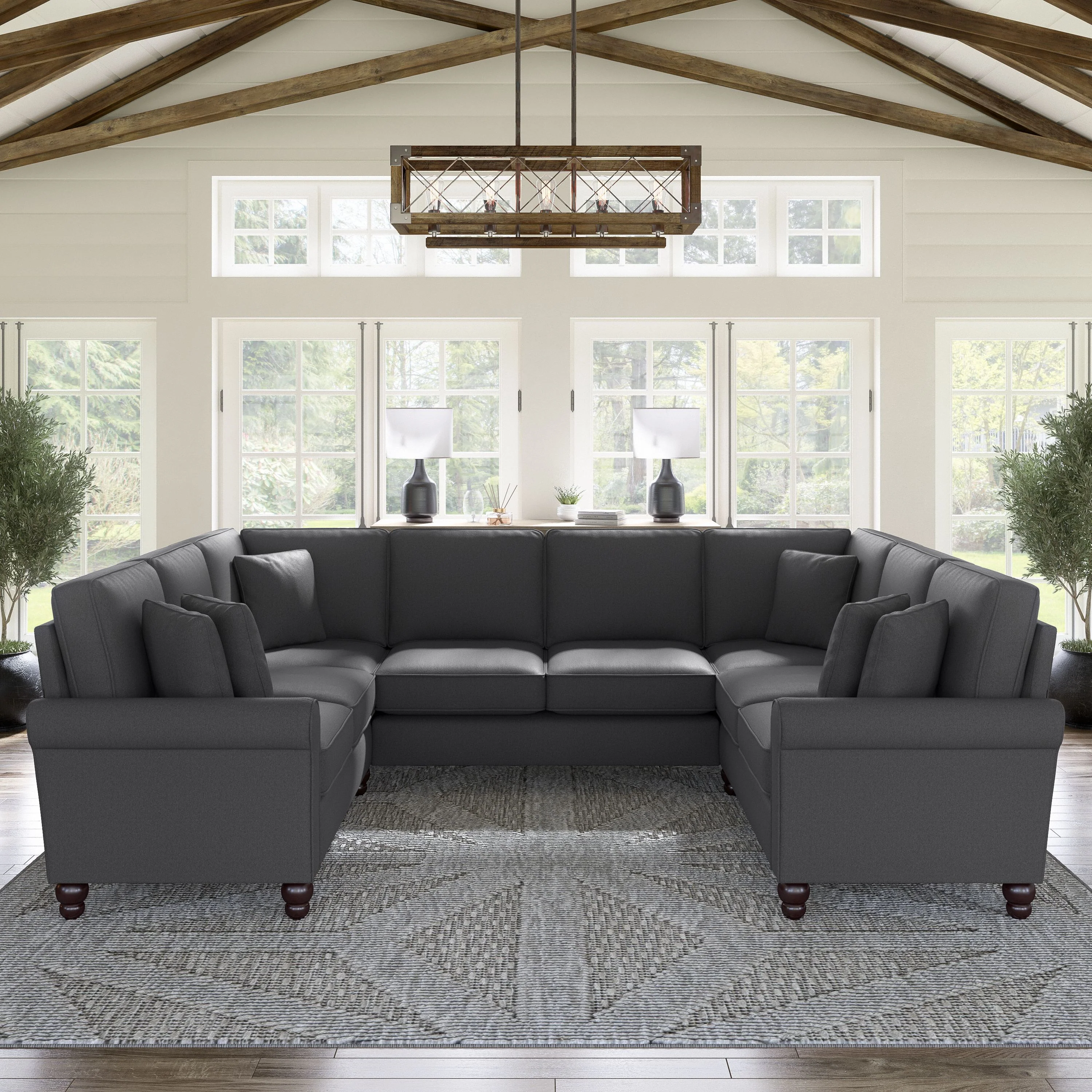 Hudson 113W U Shaped Sectional Couch