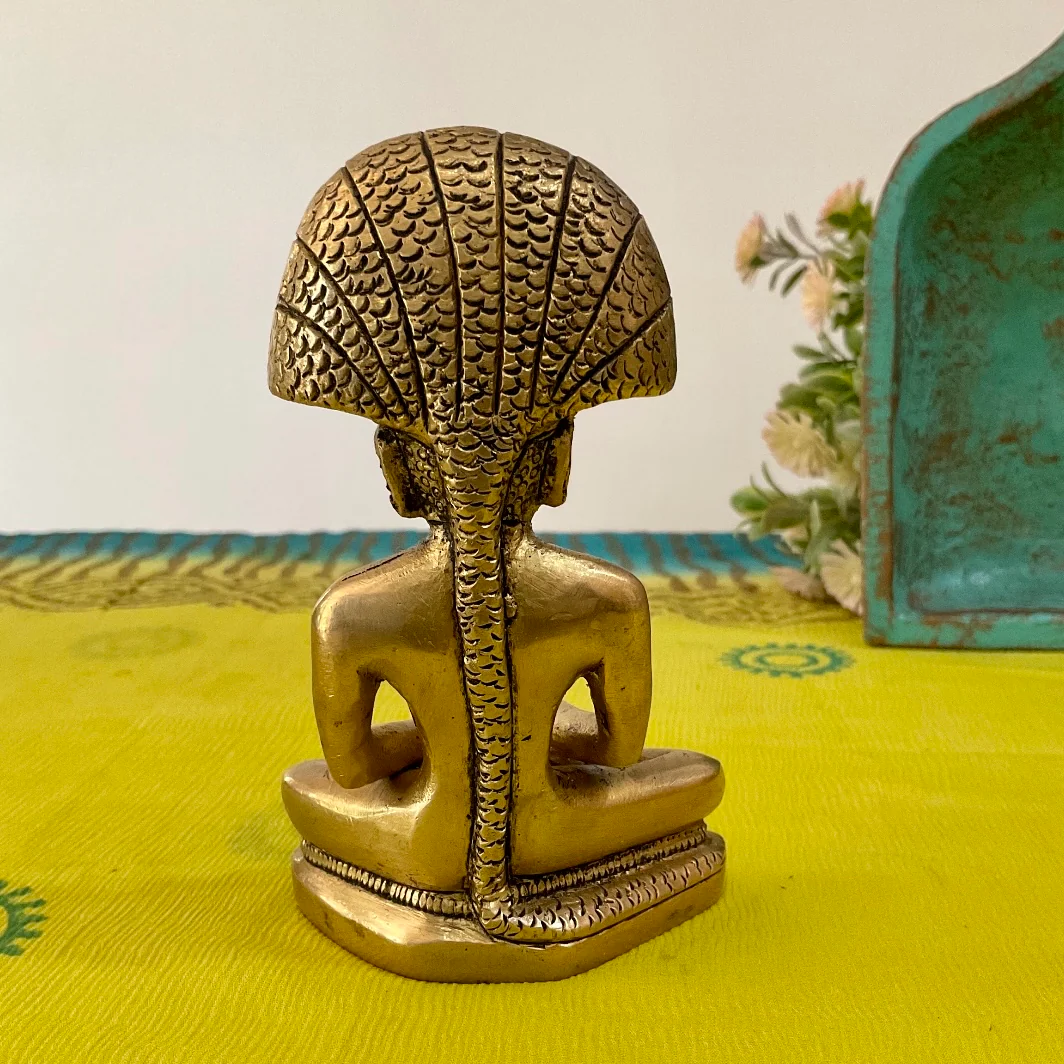 Parshvanatha Swamy Jain Tirthankara Brass Idol - Decorative Statue