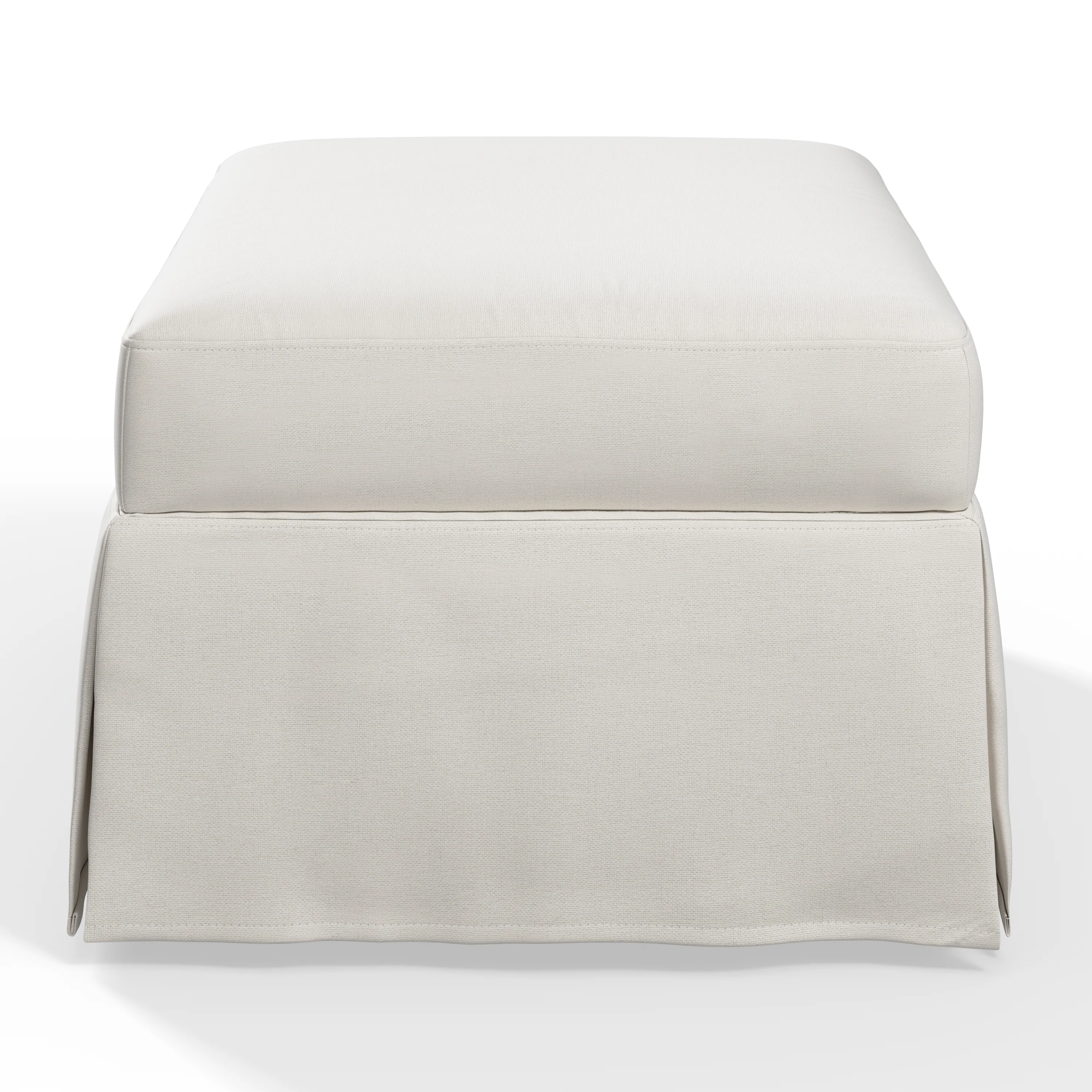 Bush Home Harper 80W Sofa, Swivel Accent Chair, and Storage Ottoman with Slipcovers