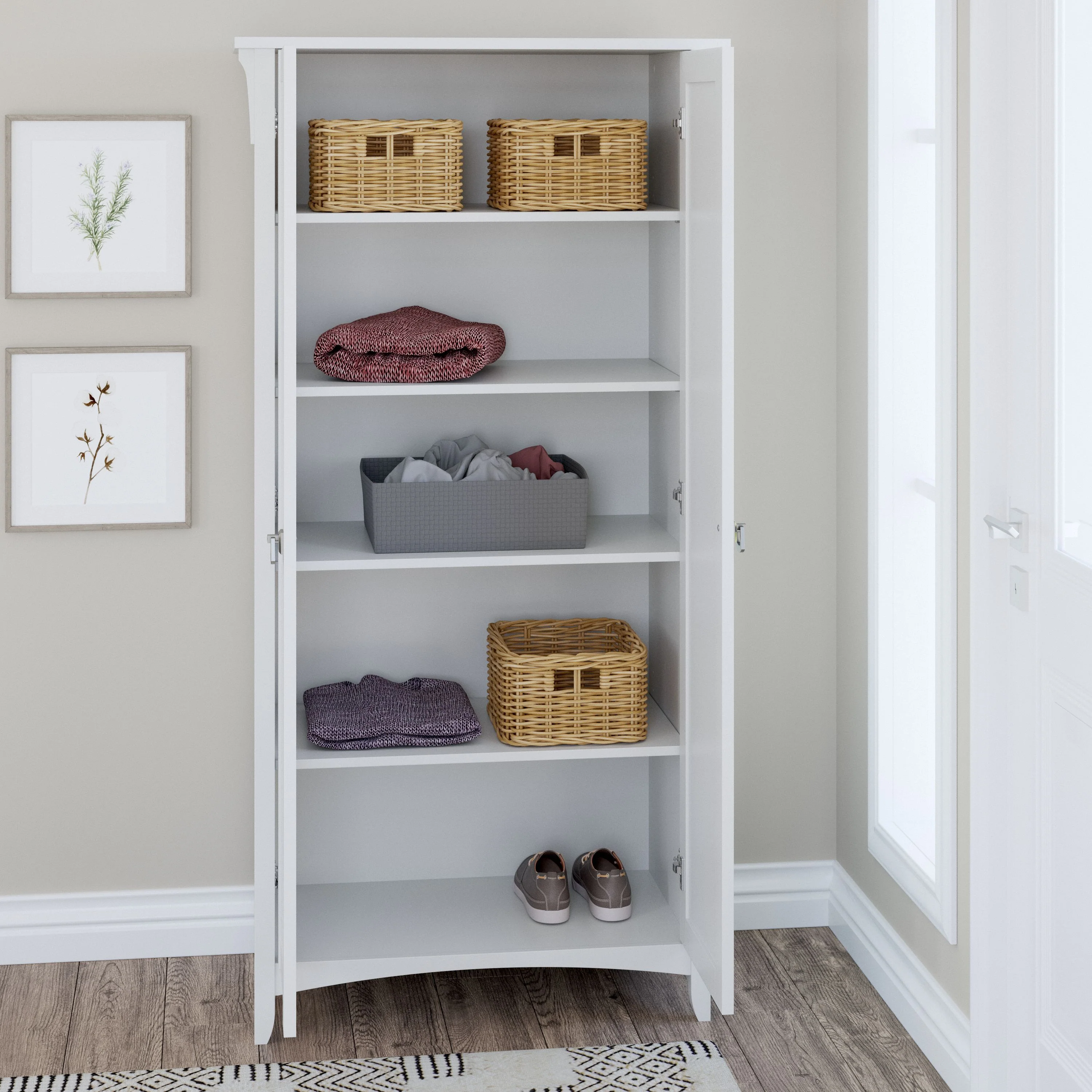 Salinas Tall Storage Cabinet with Doors