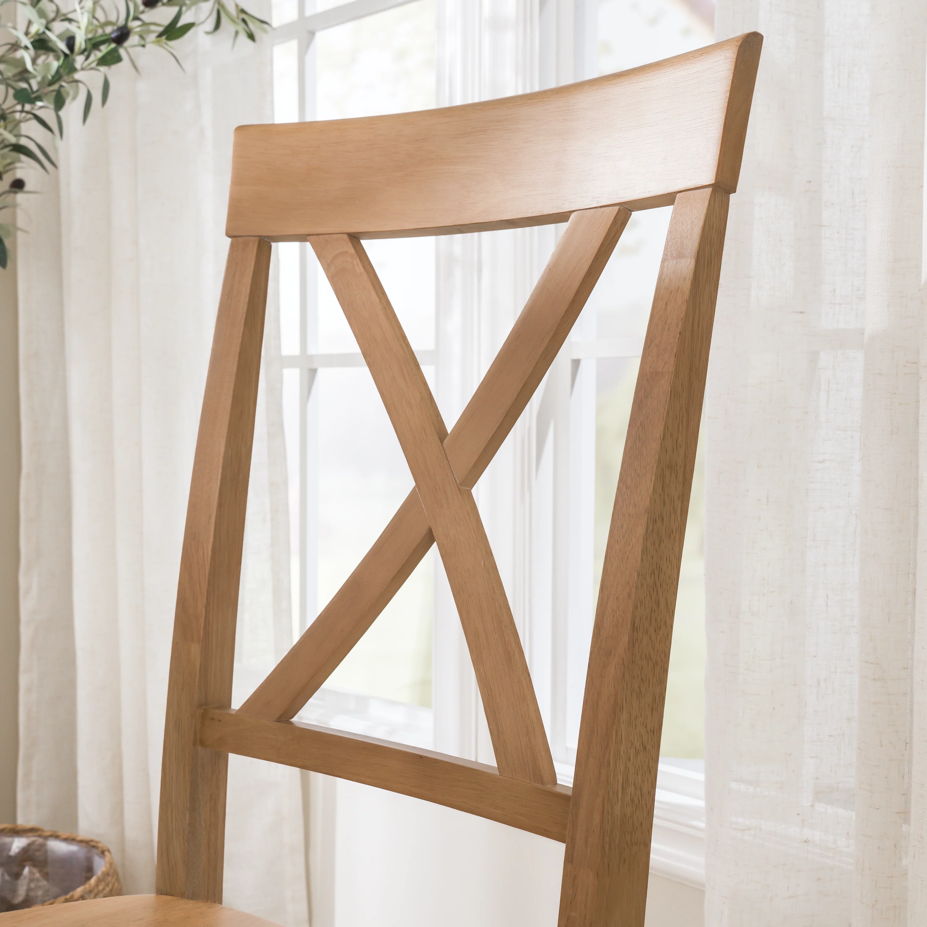 Sterling Cross Back Dining Chairs - Set of 2