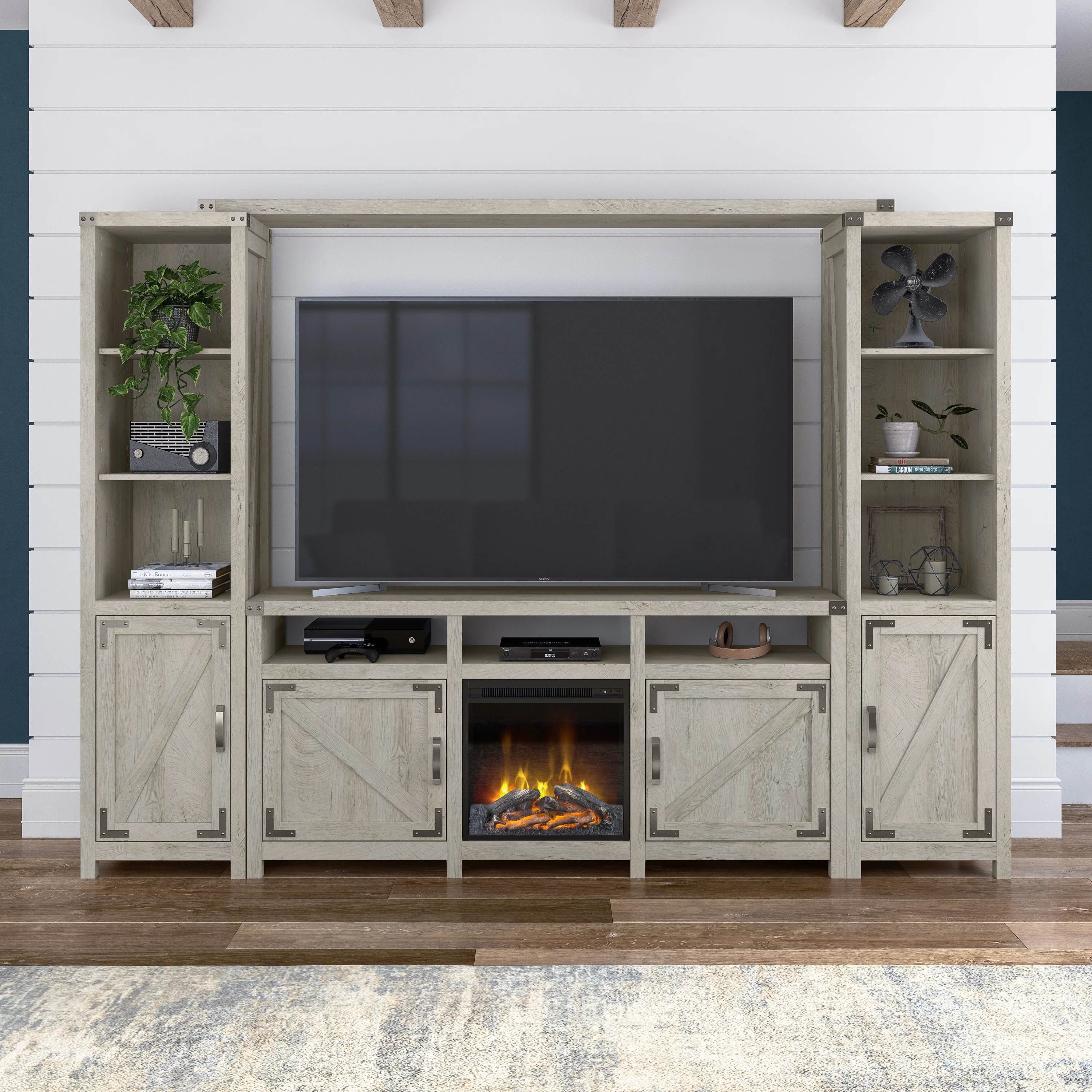 Knoxville 65W Farmhouse TV Stand for 75 Inch TV