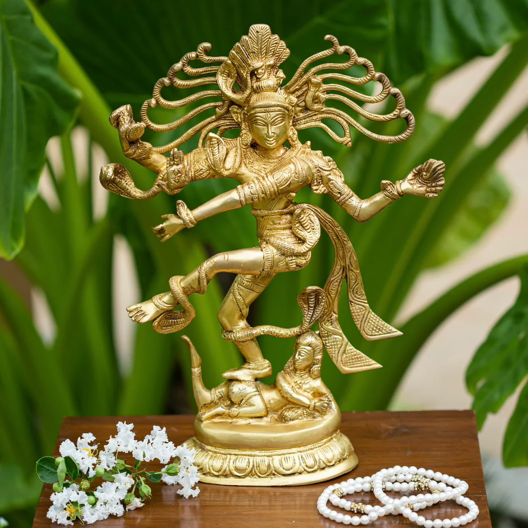 15.5 Inches Lord Natraj Statue - Decorative Figurine Home Decor