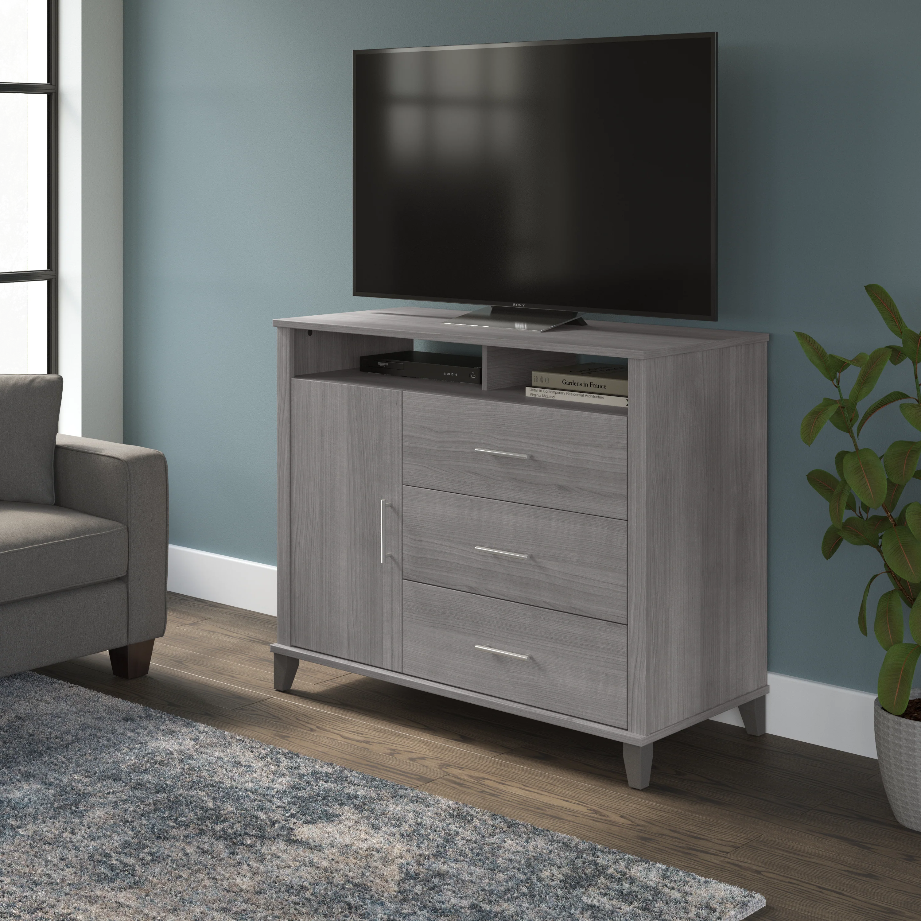 Somerset Tall TV Stand with Storage