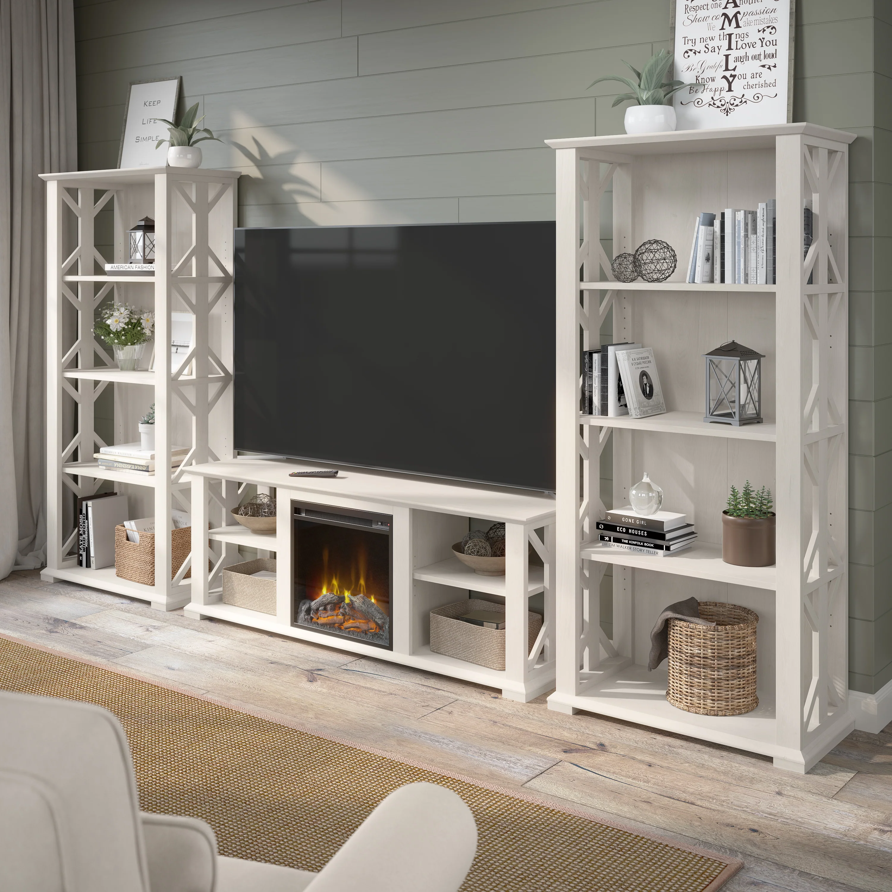 Homestead Farmhouse TV Stand for 70 Inch TV